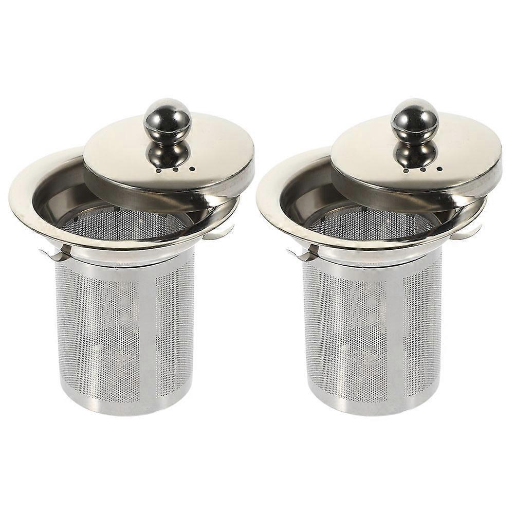 Tea Filter Stainless Steel Tea Strainer Insert for Home Use 2Pcs