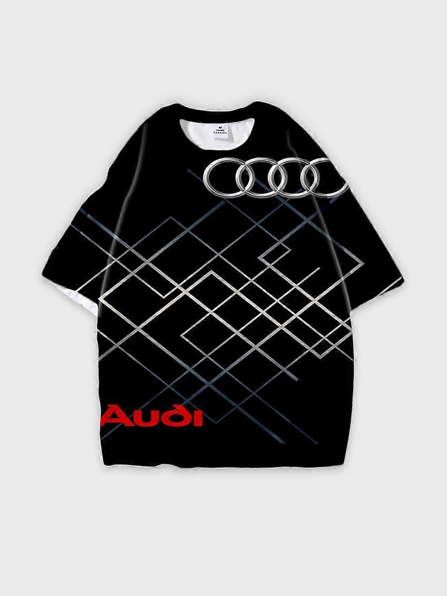 T-shirt round neck Pattern loose short sleeve C2991