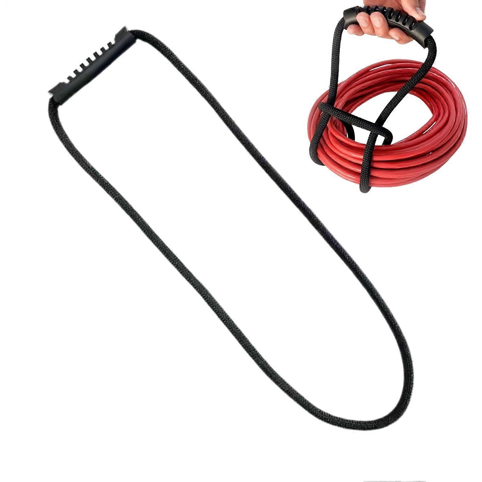 Wallmounted sturdy water hose carrying strap for cables, pool hoses 40 cm