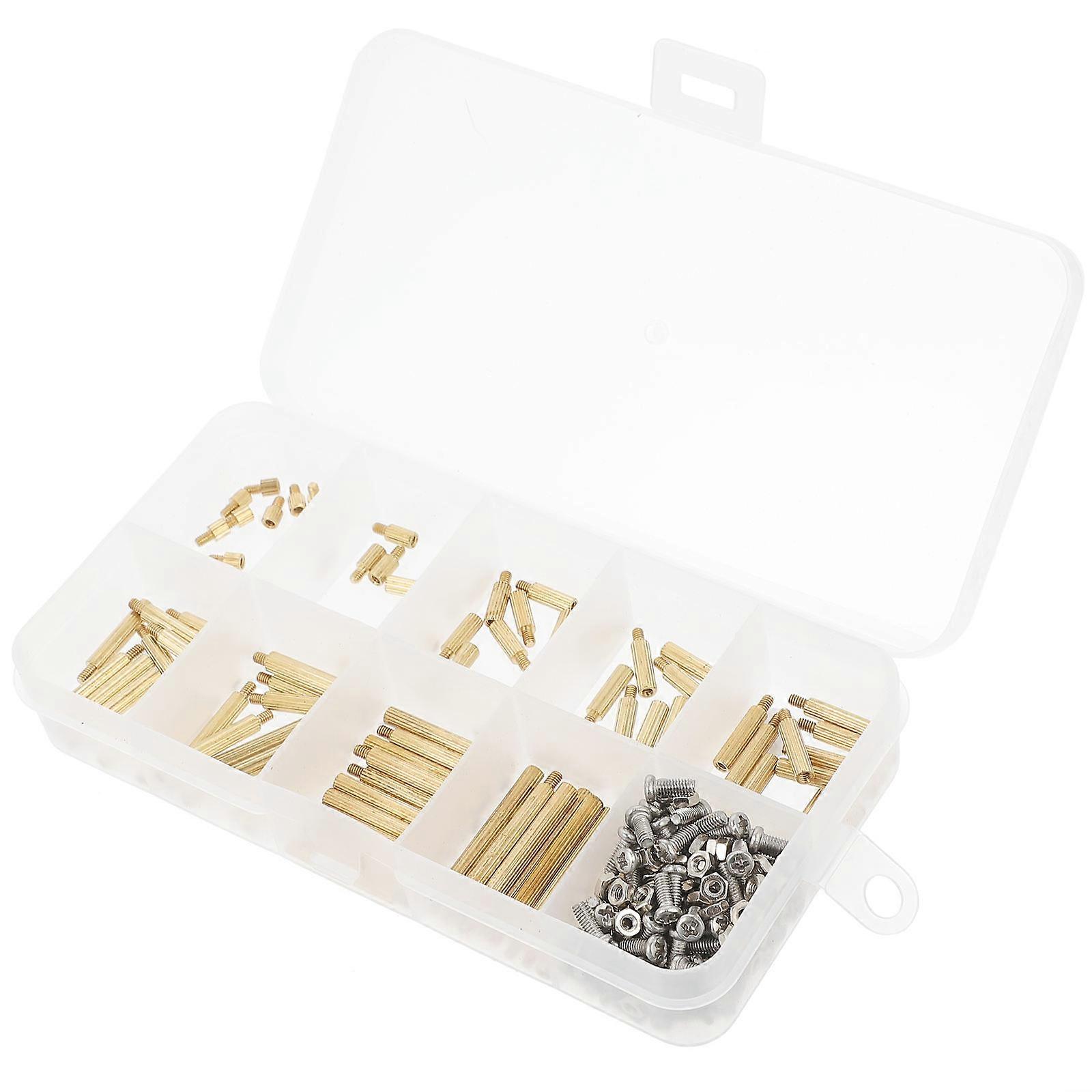 Insert Nuts MultiPurpose Single Head Knurled Copper Columns Practical Functions For Installation 25X02X02Cm 270Pcs