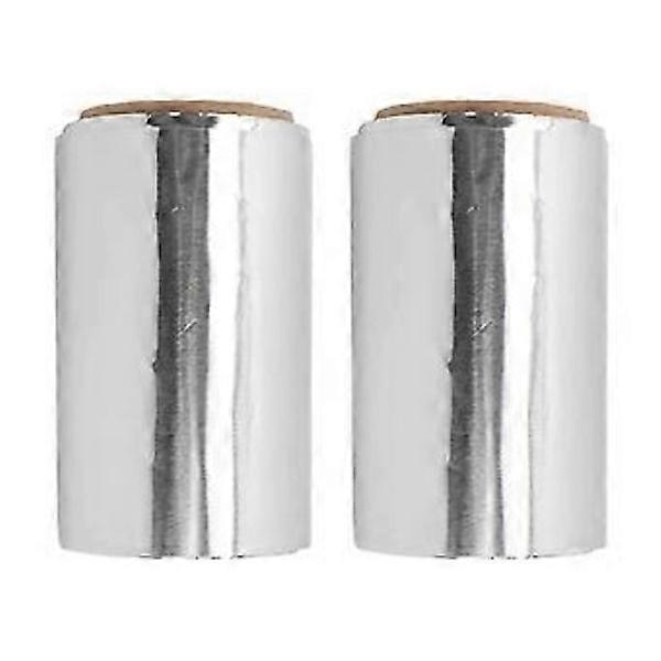 2 boxes Nail foil wraps Sawtooth opening Convenient paper dispensing Thickened design Manicure removal foil for salon