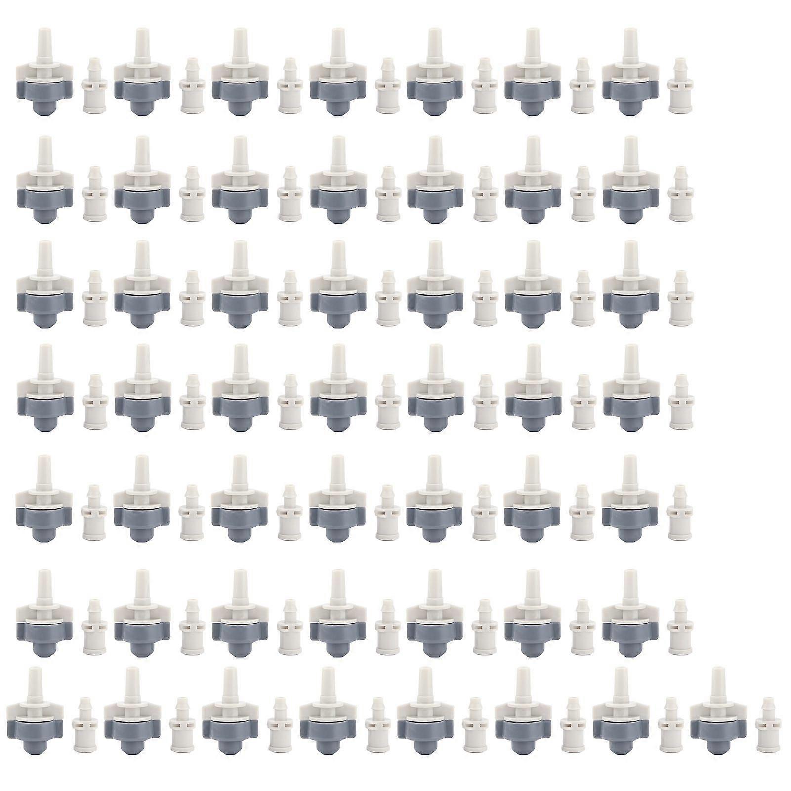 50Pcs Single Outlet Sprinkler with 50Pcs Inner Cone Large Single Hook Atomized Spray Irrigation