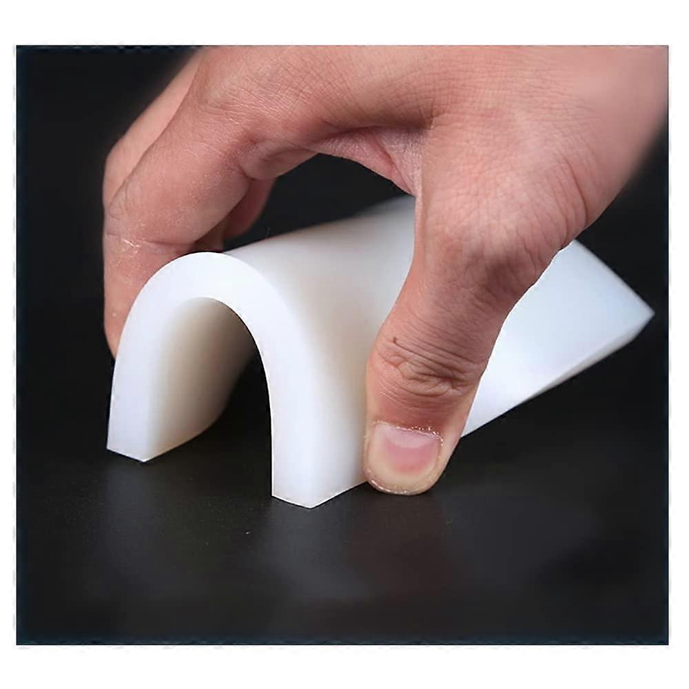 Silica Gel Sheet 100 x 100 x 3 mm, Shockproof Sealing Pad for DIY Projects, White Color, Durable Underlay Material