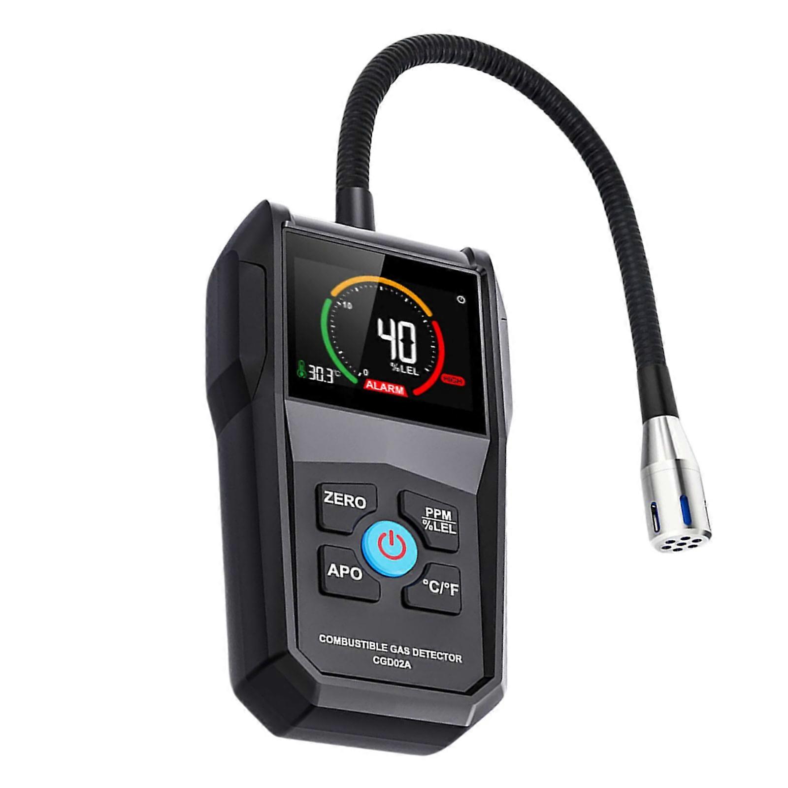 Combustible Gas Monitors Detection, ABS, Handheld For Petrochemical And Natural Gas Environment, Provide Safety Readings Multicolor