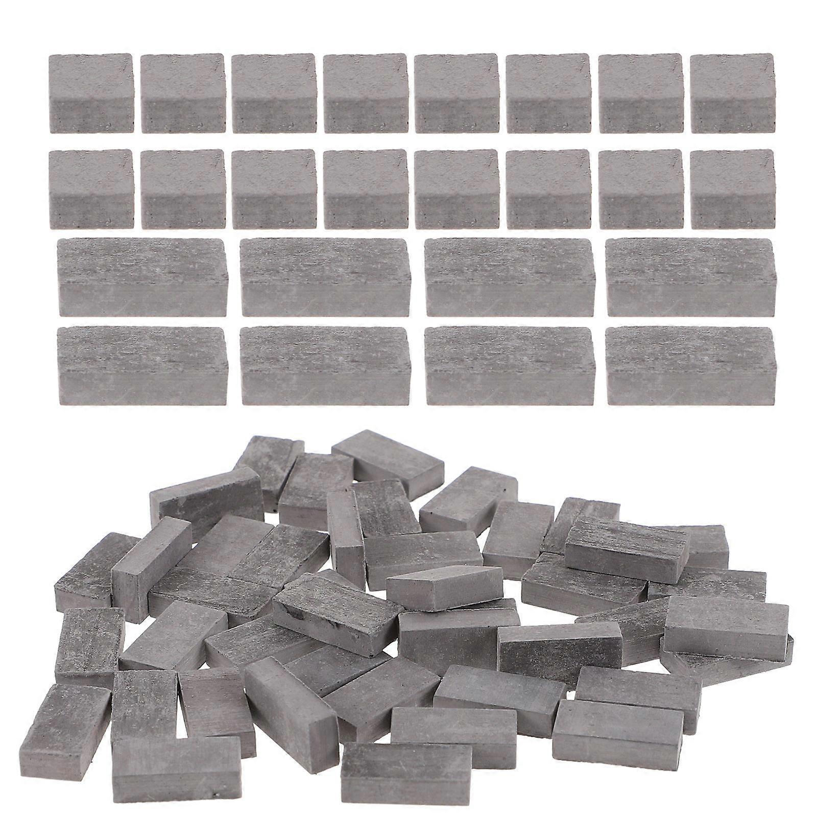 Practical Sand Table Brick 120Pcs Decorative Miniature Landscape For Kids Architectural Display Red Colorful Design