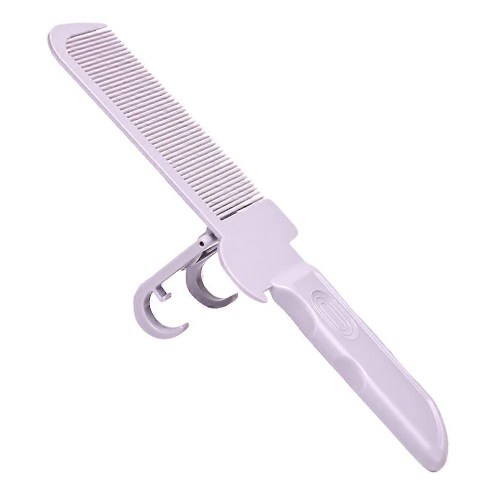 Professional Barber Comb for Home Use Lavender Color Plastic Material Versatile Hairdressing Tool