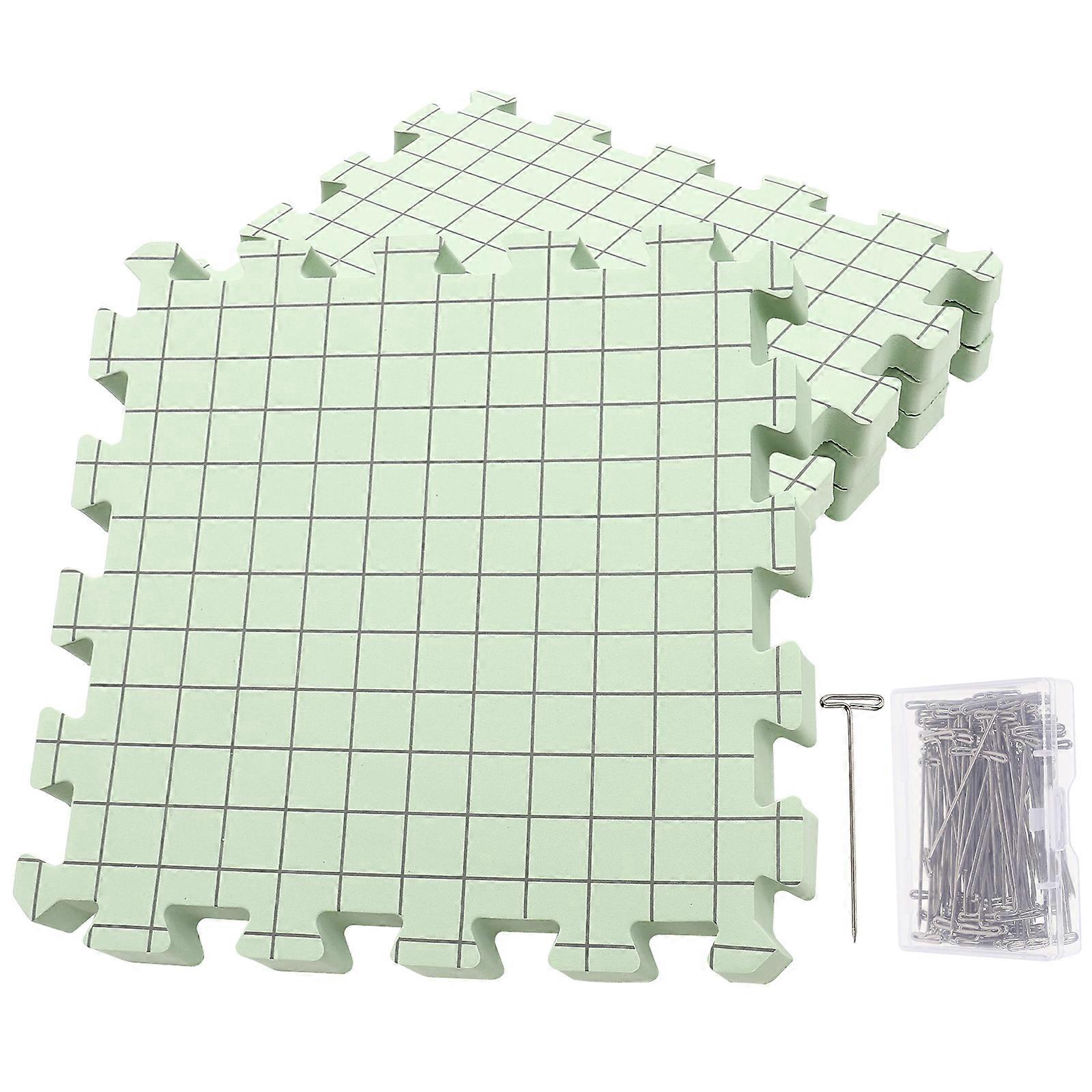 1 Set Knitting Blocking Mats Crochet Blocking Boards Foam Crocheting Mats with Fixing Pin