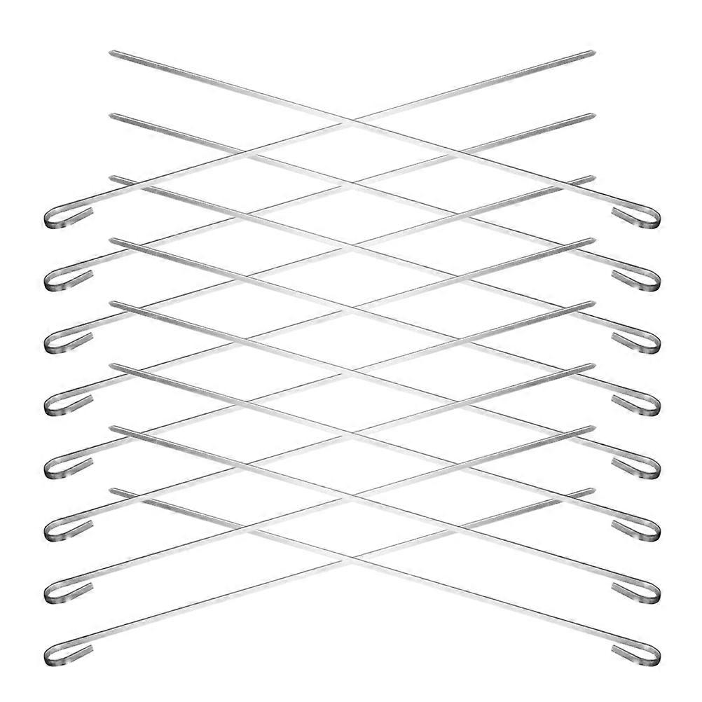 Barbecue Skewers Needles Stainless Steel Kebab Skewers For Outdoor Grilling 16Pcs