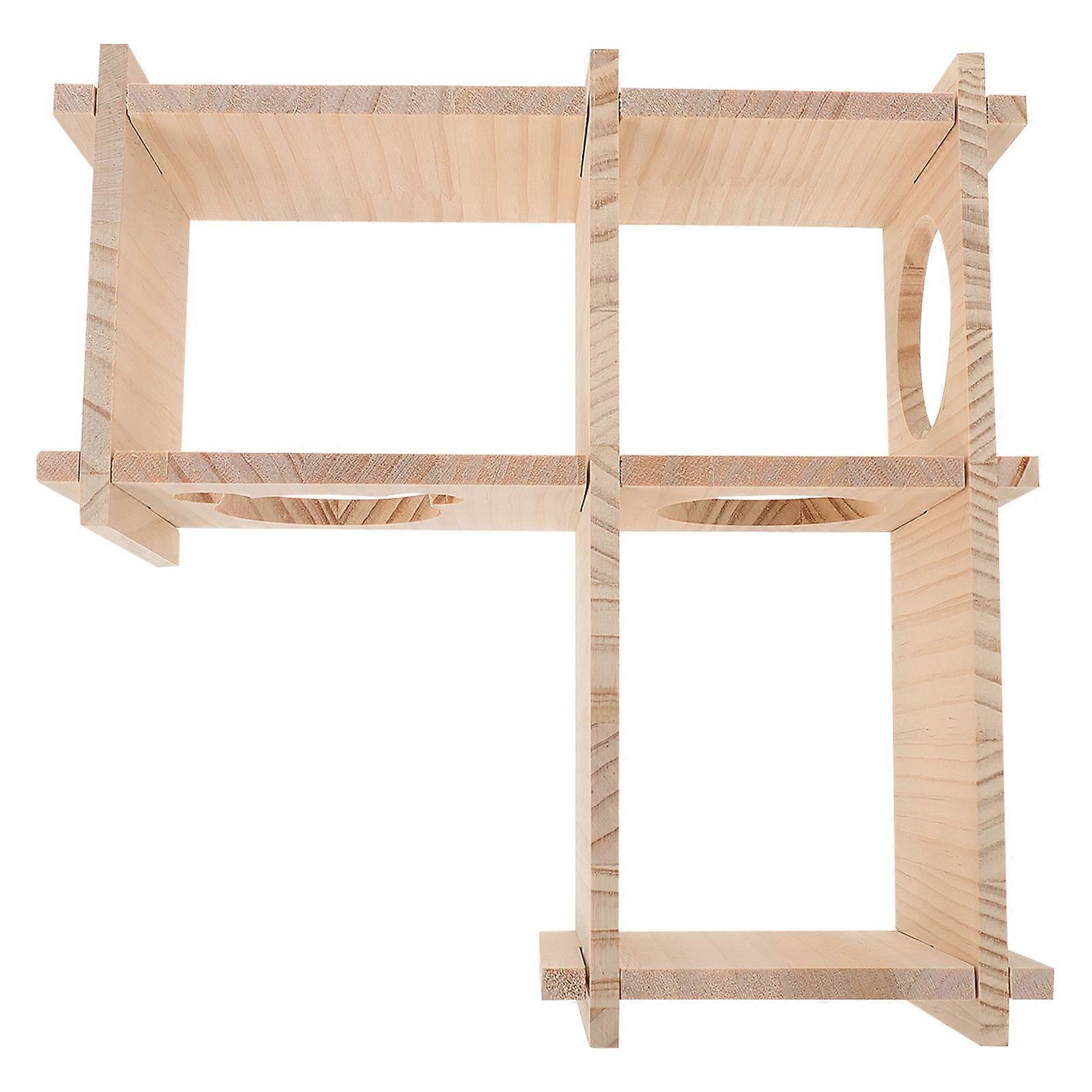 1Pc Wooden Hamster Nest Decorative