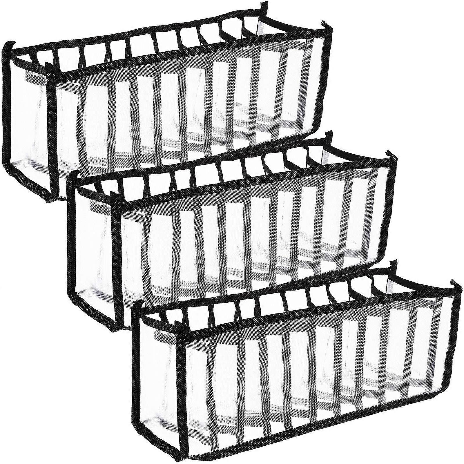 Organizers Underwear Organizer 1 Set Black Storage Box Suitable For Family Personal Items Effective Organization Solution