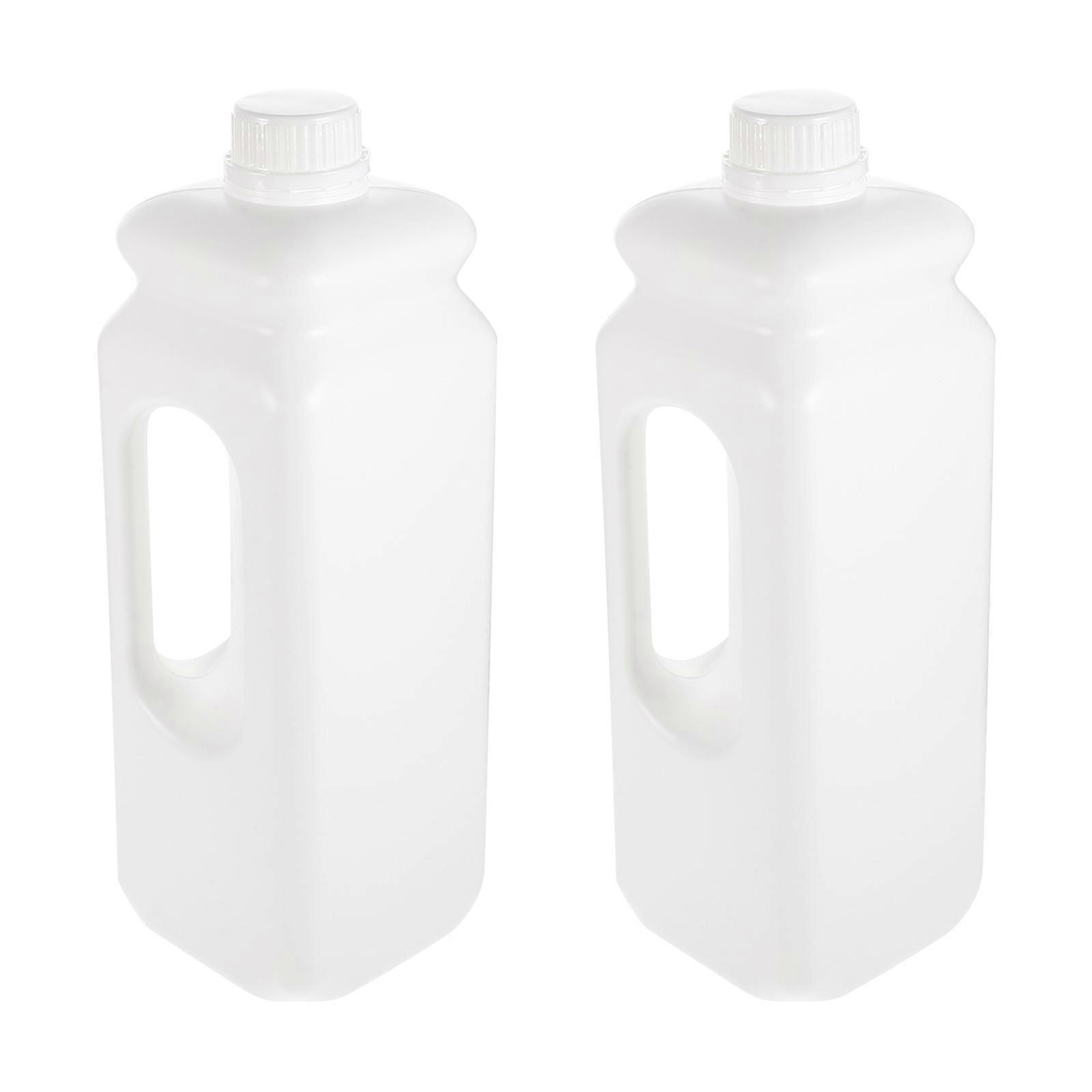 Reusable 2.5 Gallon Water Jug with Caps for Home Use Made of Durable Plastic White Color Ergonomic Handle