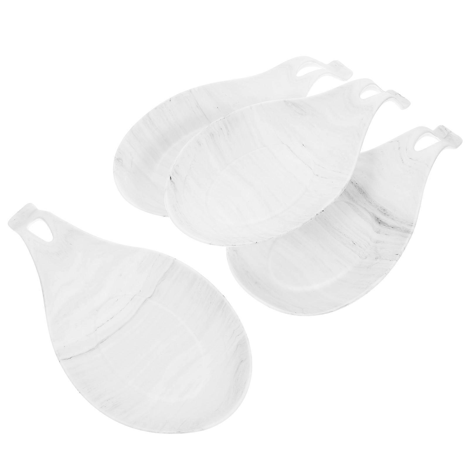 Spoon Rest Holder 4Set Versatile Silicone Pads Rectangular Kitchen Supplies For Cooks Convenience