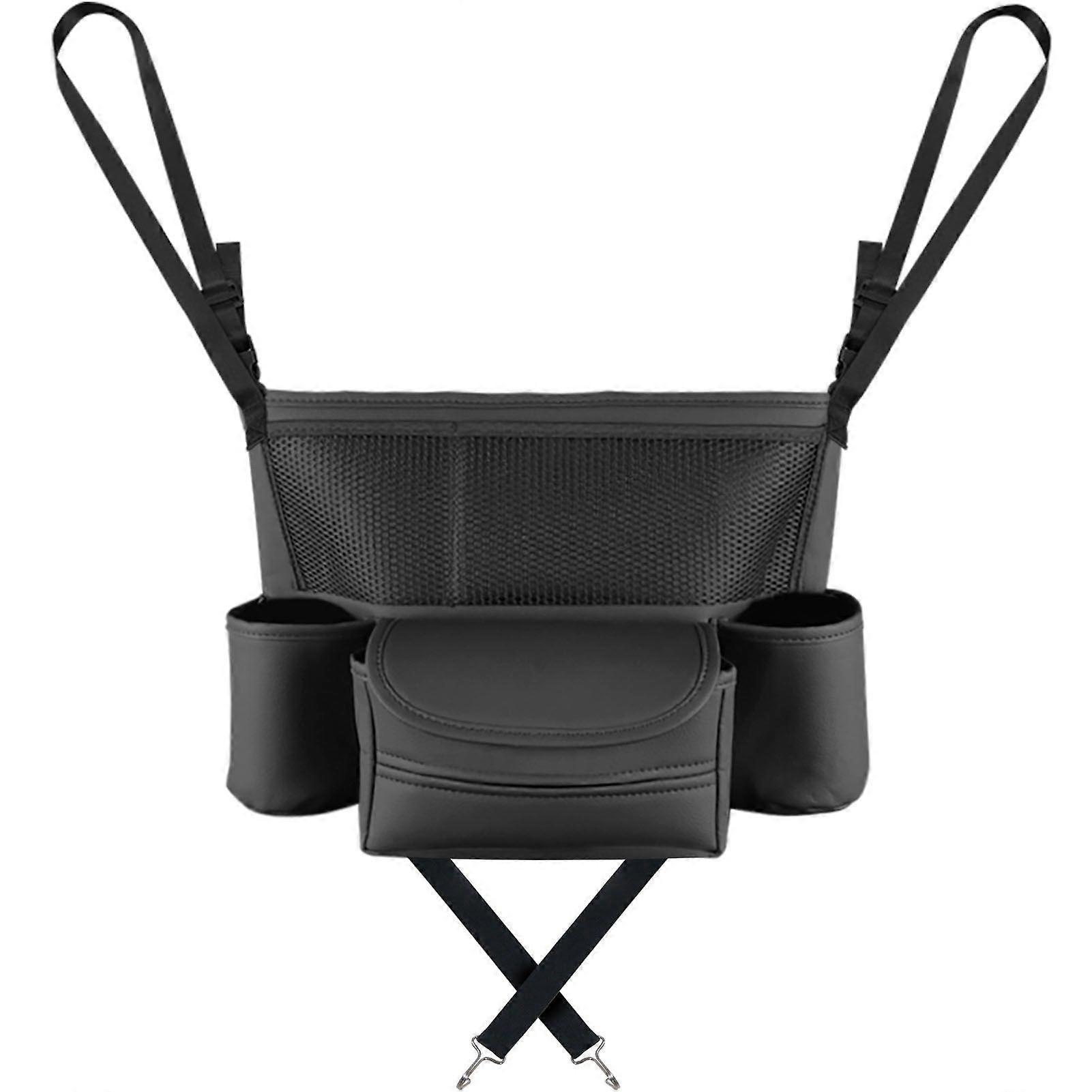 多機能カーシートバック収納バッグPUレザー