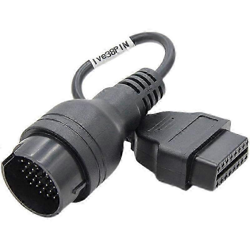 38 Pin to OBD2 Diagnostic Cable for IVECO Trucks Engine Data Scanning & ECU Diagnostics Tool Compatible with IVECO Models