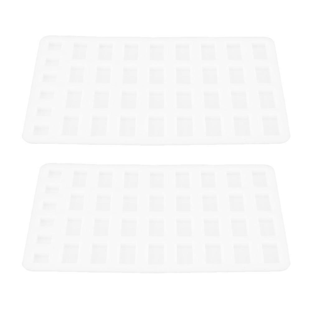 Mini Bricks Shape Mold 2Pcs For Home Decoration DIY Enthusiasts Flexible Silicone Non-Stick Convenient