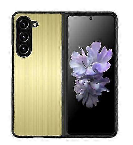 جراب لهاتف Samsung Galaxy Z Fold 5 ، غطاء واقي من الفولاذ المقاوم للصدأ ، مضاد لبصمات الأصابع ، حافظة معدنية صلبة فائقة النحافة لحماية كاملة لهاتف Samsung Galaxy Z