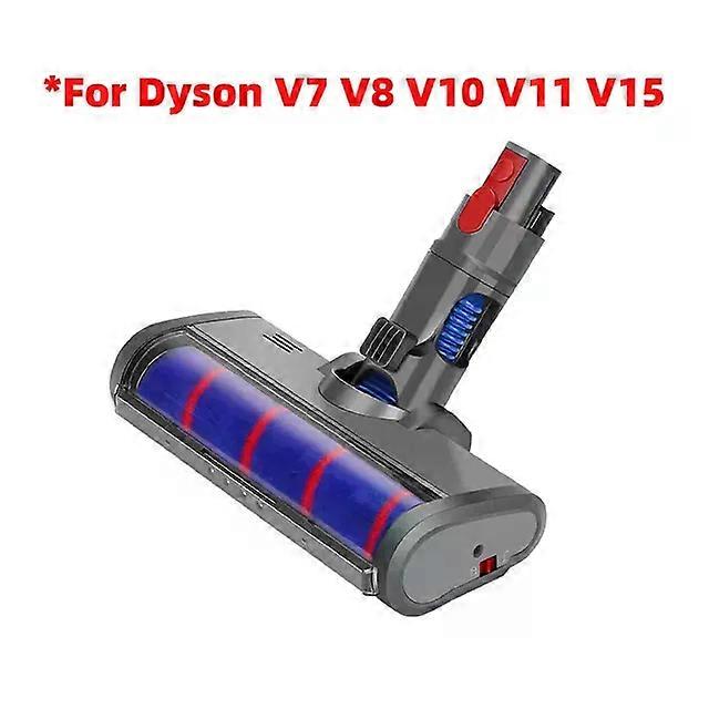 Electric Soft Roller Cleaner Mop Head Fit For Dyson V6 V7 V8 V10 V11 V12Slim V15 Cordless Vacuum Cleaner Parts Fit For Floor Tile Carpet