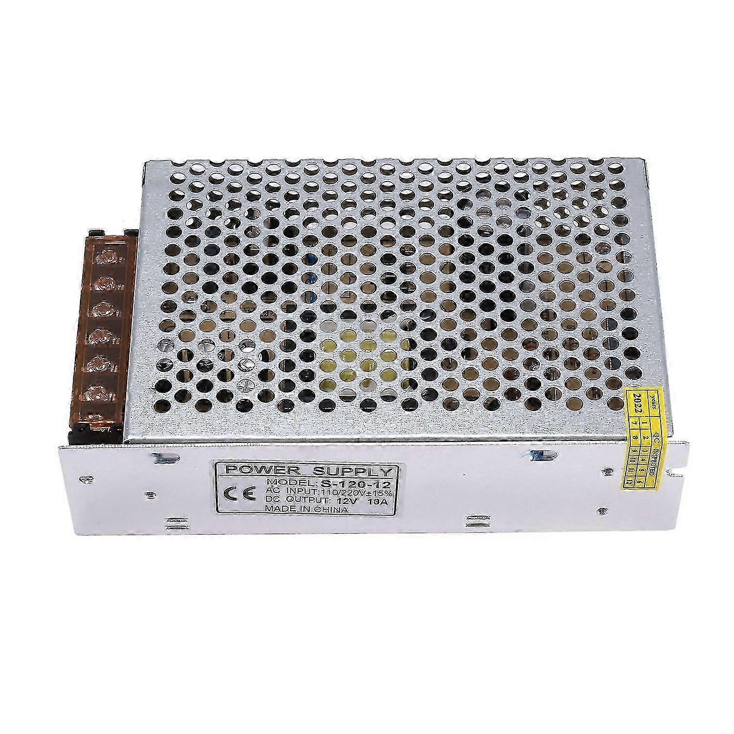 AC DC 12V 10A 120W Power Adapter Switching Transformer 110V 220V to 12V for LED Driver CCTV PSU