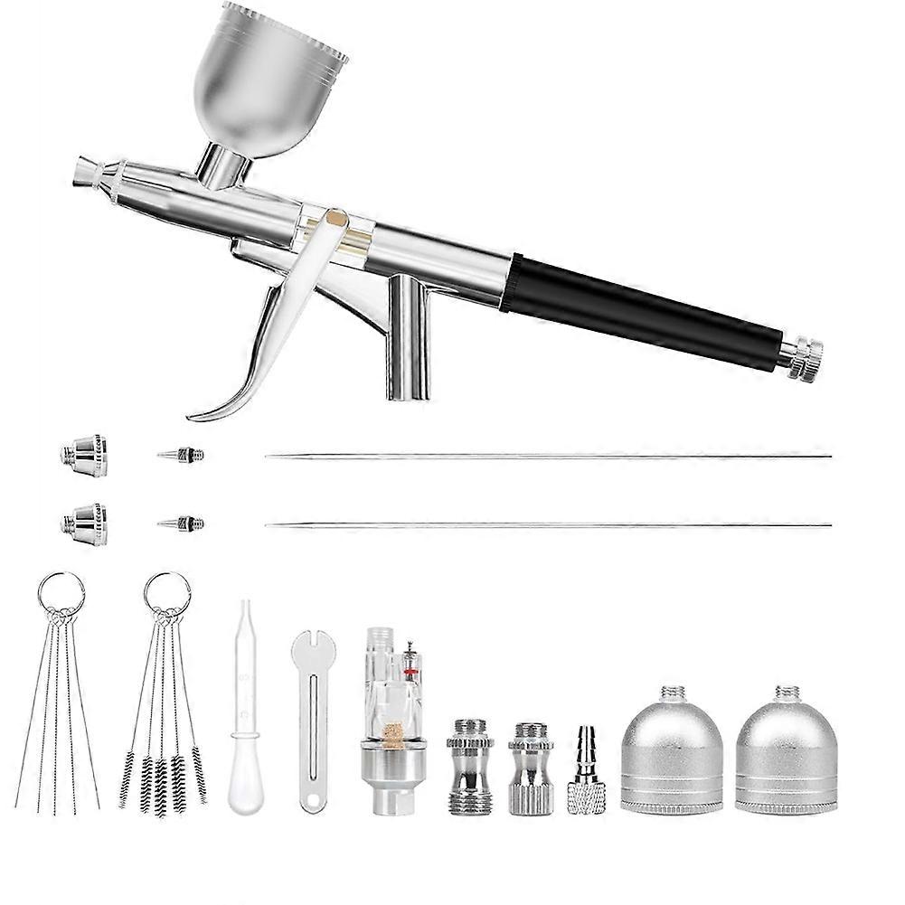 Airbrush Kit, with 0.2, 0.4 & 0.5mm Needle/Cleaning Sets