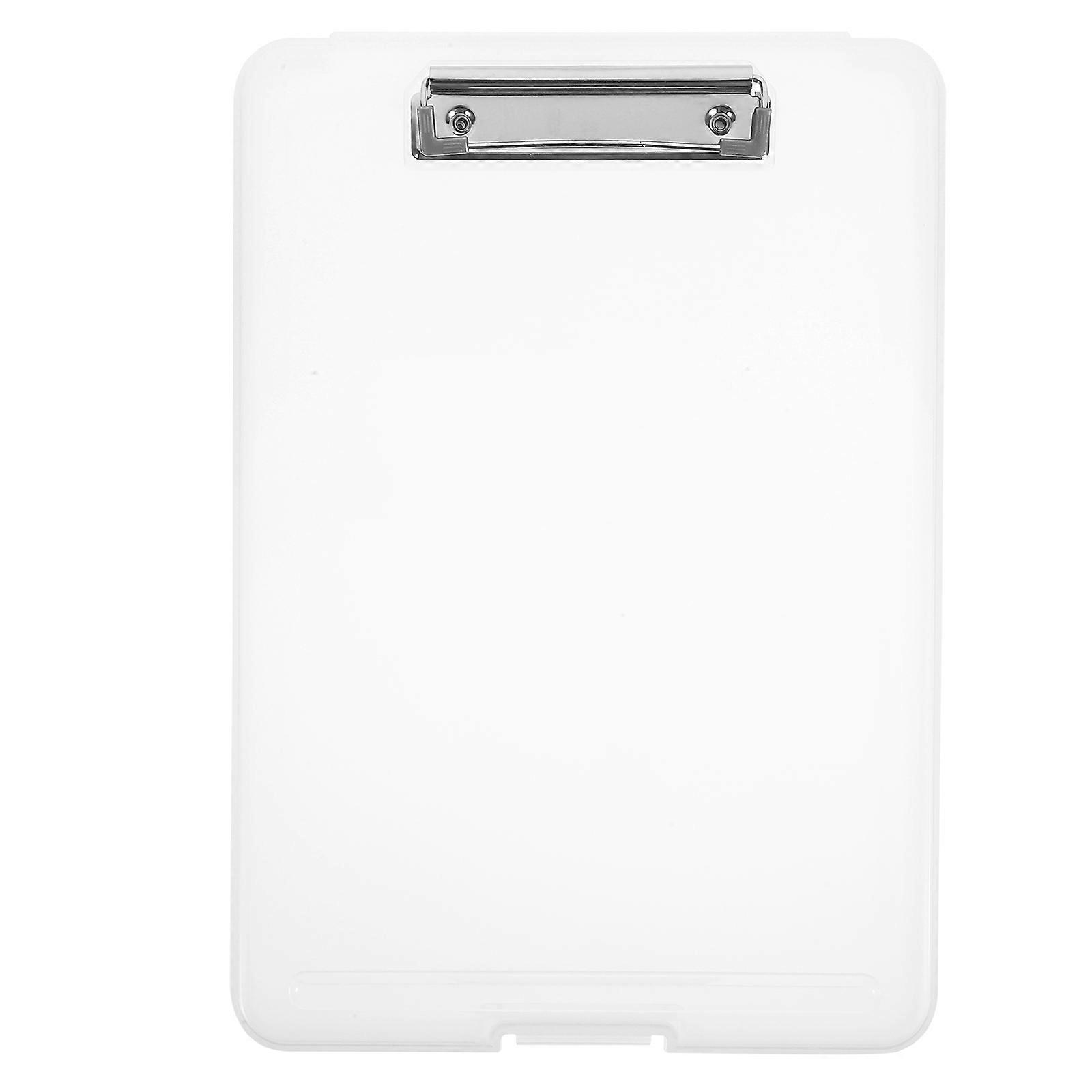 Heavy Duty Multi Function Clipboard with Storage, Transparent Writing Board and File Holder for Office, School and Home Use