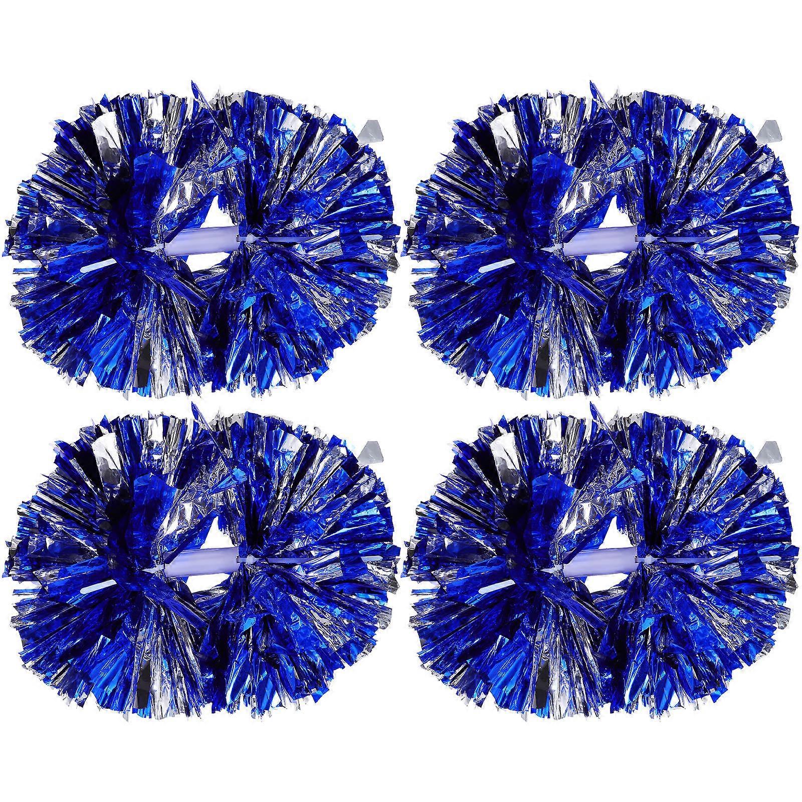Round Cheerleading Poms for Party Enthusiasts and Audience in Color Designed for Sports Meetings and Dance Performances 4Pcs