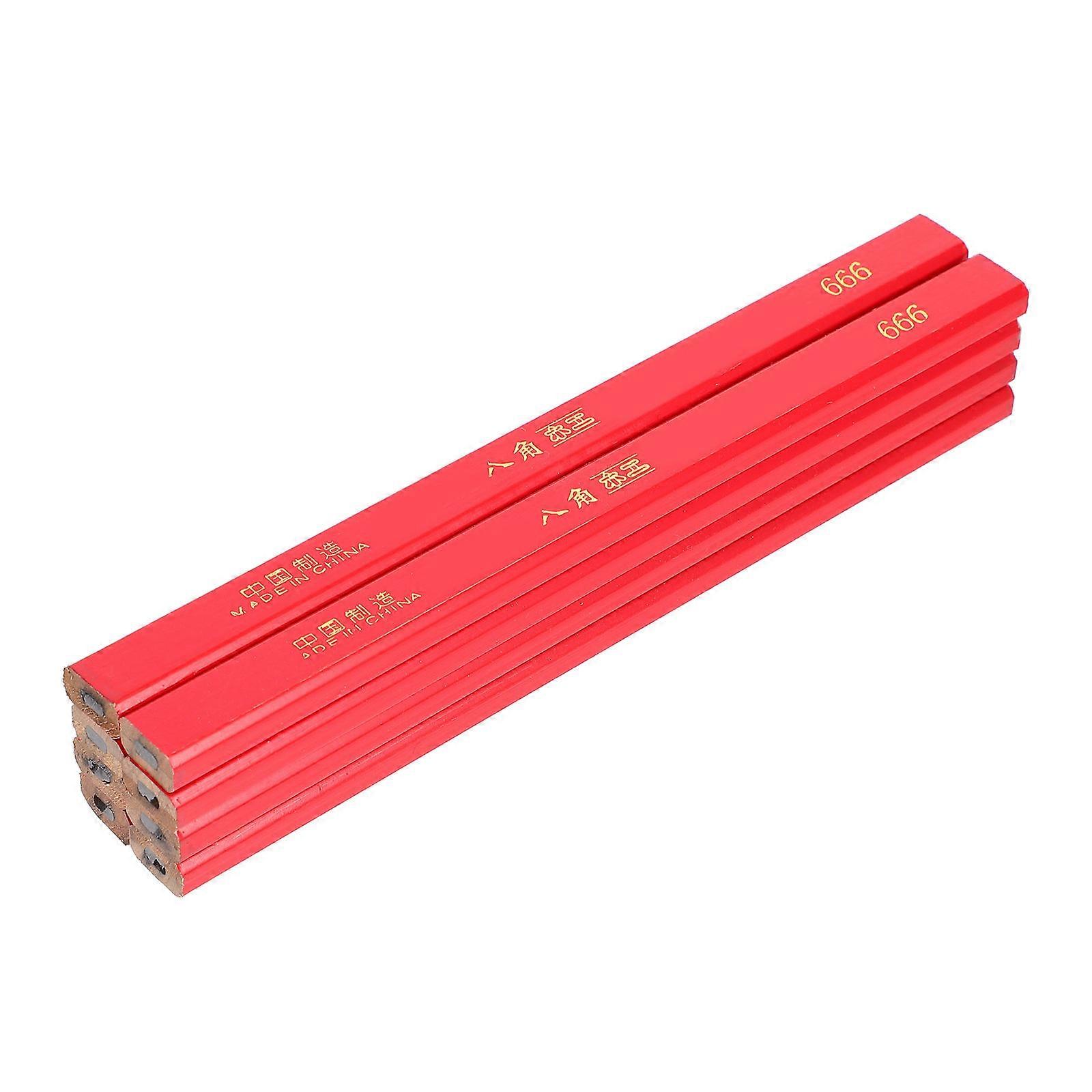 Octagonal Woodworking Pencils 48Pcs Carpenter Marking Tools For Uneven Surface Application