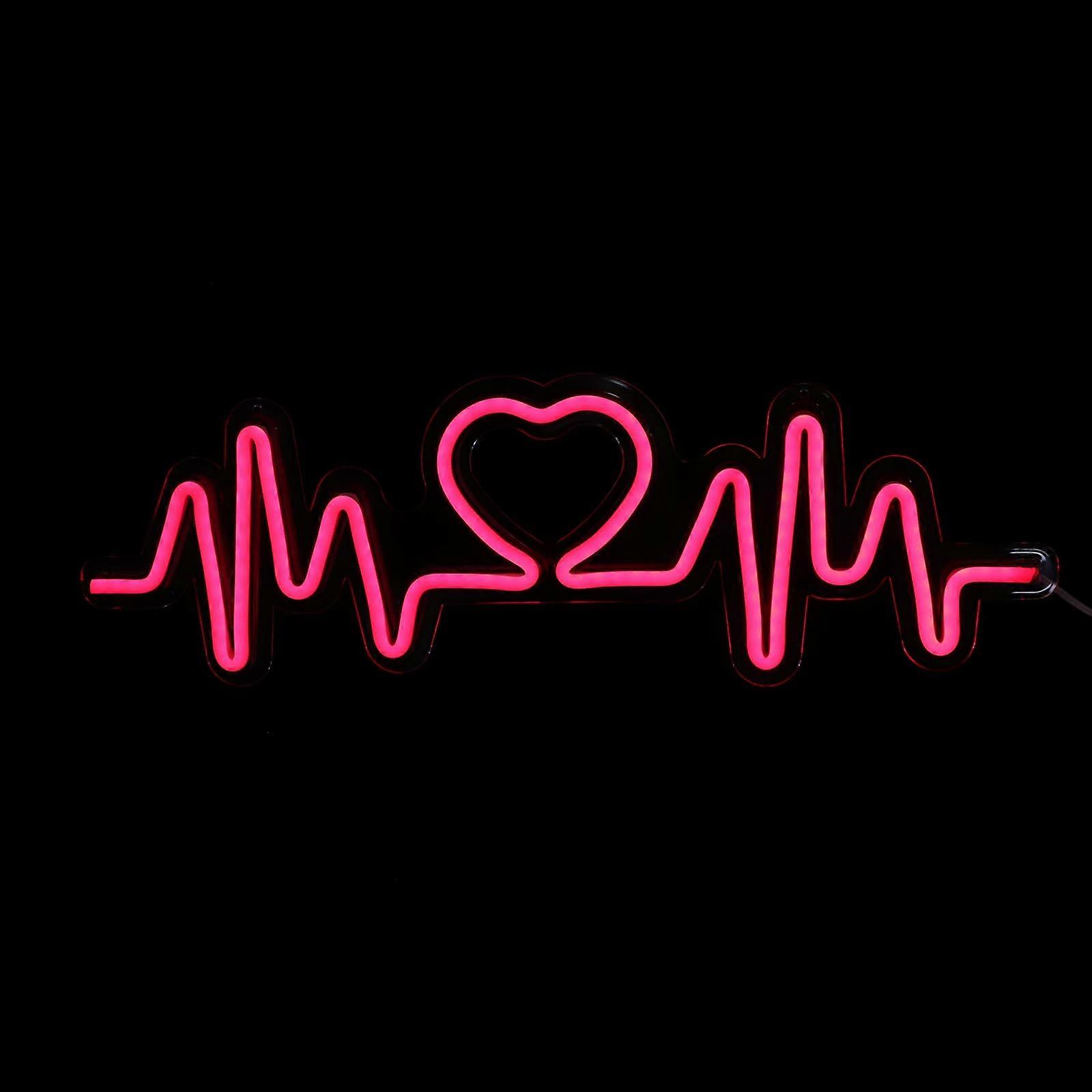 Decorative Neon Lights 1Pcs Shape Indoor Decor 52x16.7cm White Simple Structure