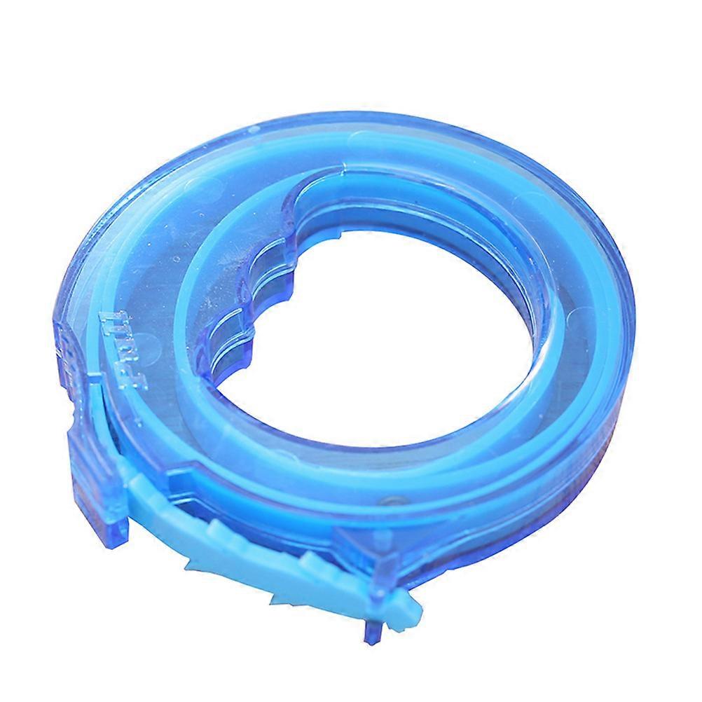 Blue Plastic Drain Auger Hair Collector for Home Use MultiTooth Opener Soft and Flexible 31.5 Inch