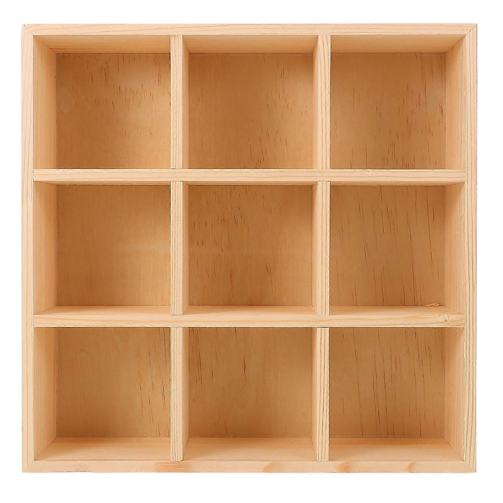 Wooden Tea Bag Holder for Storage Use Beige Color Lightweight Portable Small Boxes 6.5 x 4.3 Inches