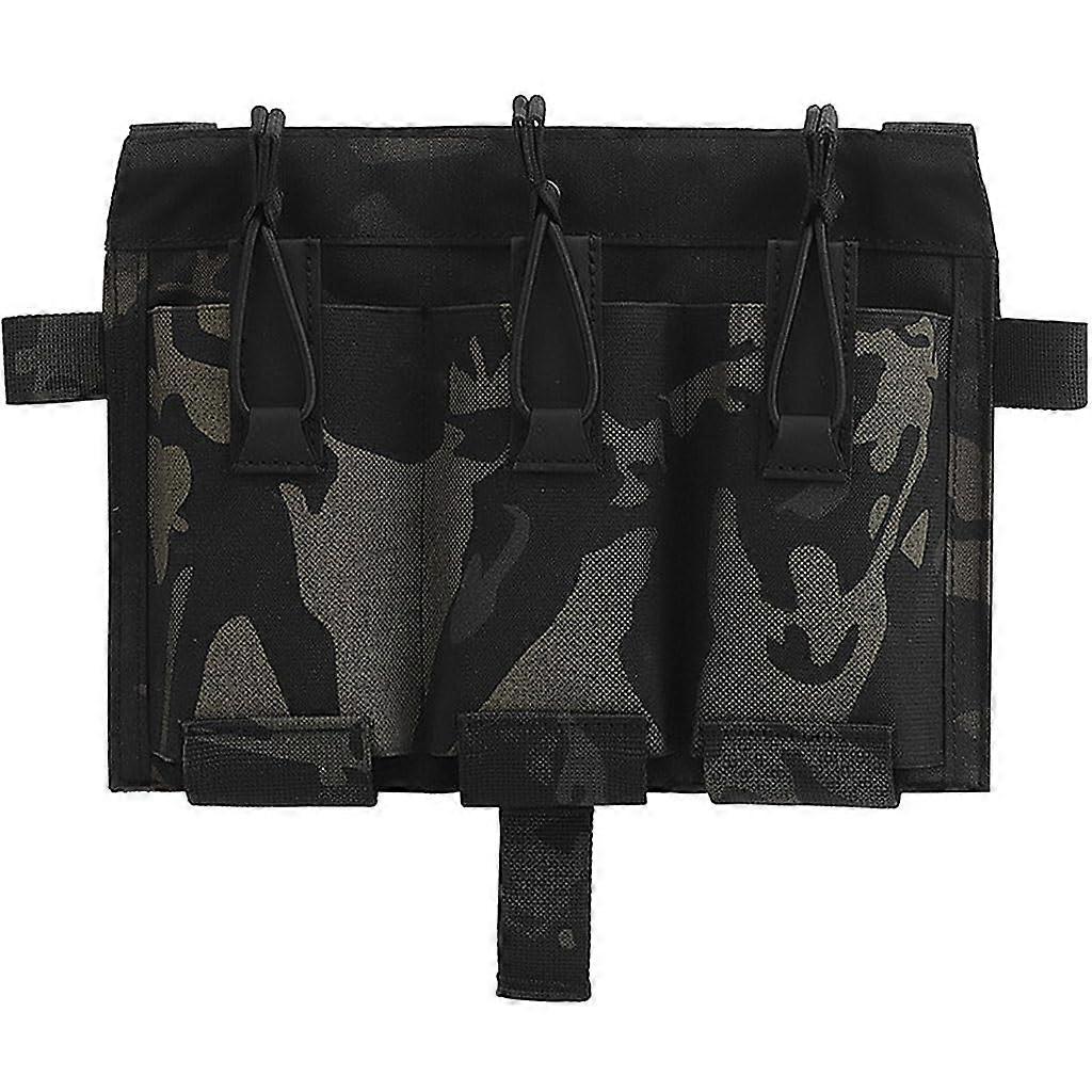 Tactical Triple Magazine Pouch 5.56, Elastic Insert, Tactical Pouch, Quick Draw, MOLLE Magazine Pouch for Tactical Vest, SPC, JPC, Accessories BCP
