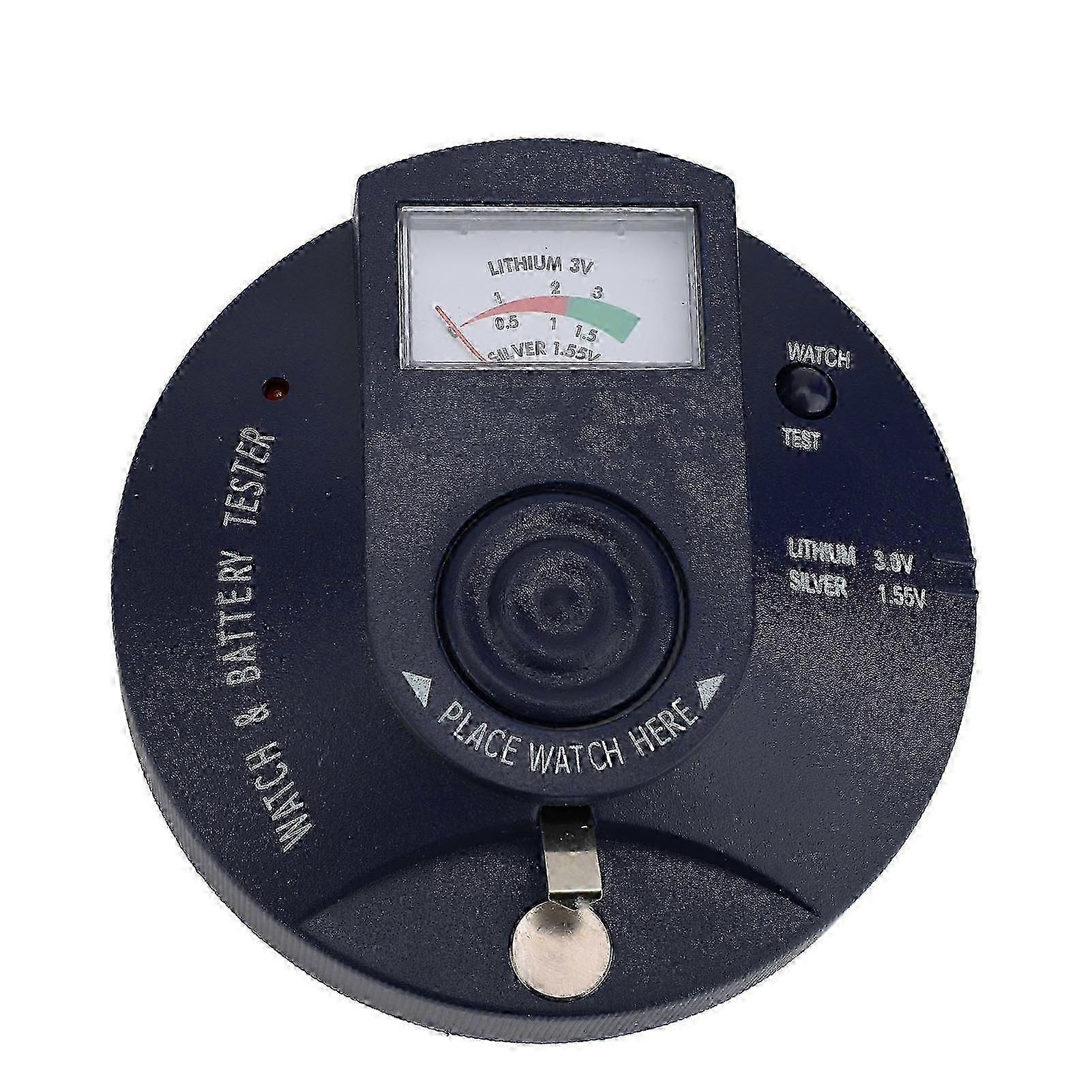 Round Watch Battery Tester 1.5V 3V Button Cell Analyzer Quartz Movement Detector