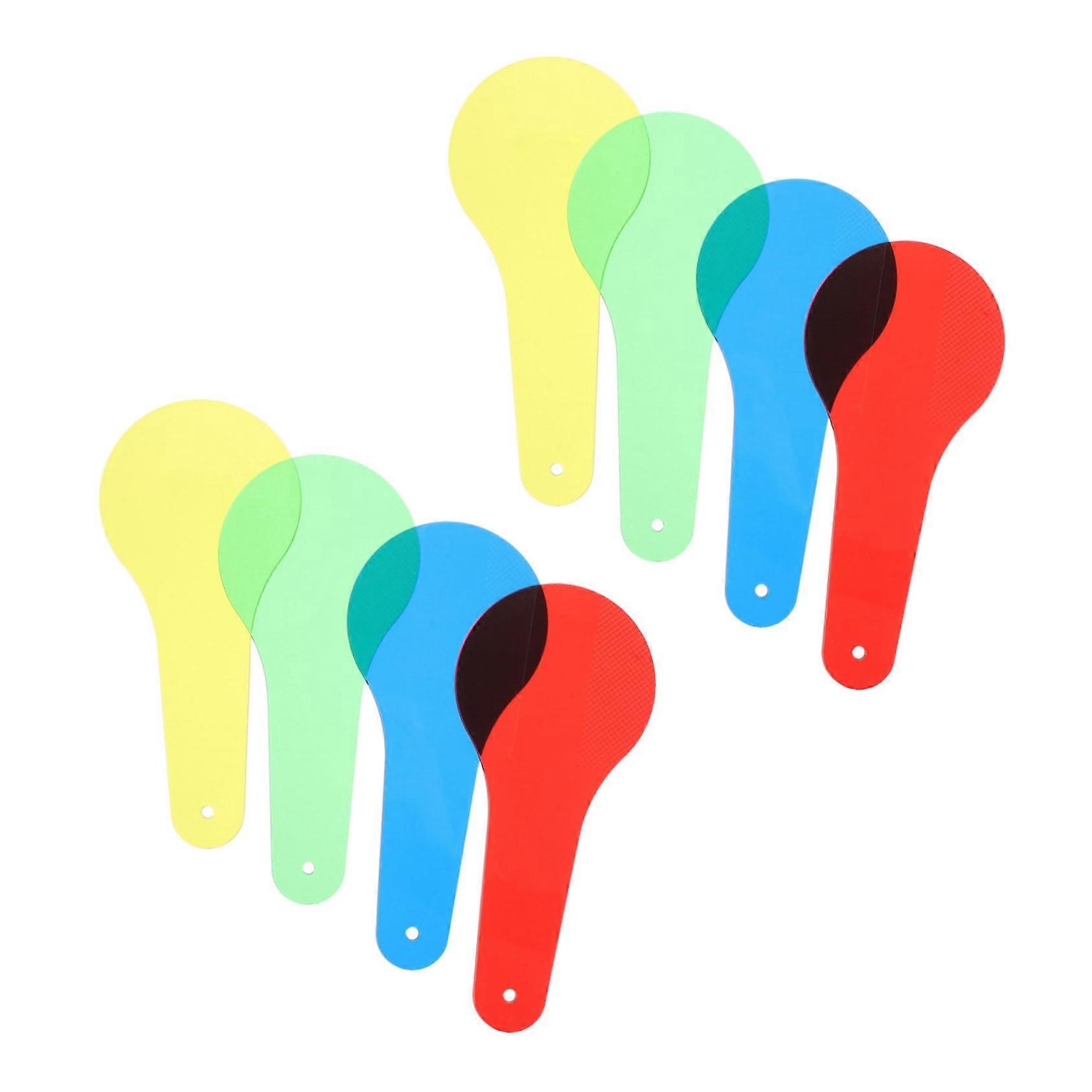 Colour Filter Sheets for Colour Mixing Learning Activities, 8-Piece Translucent Light Filter Set