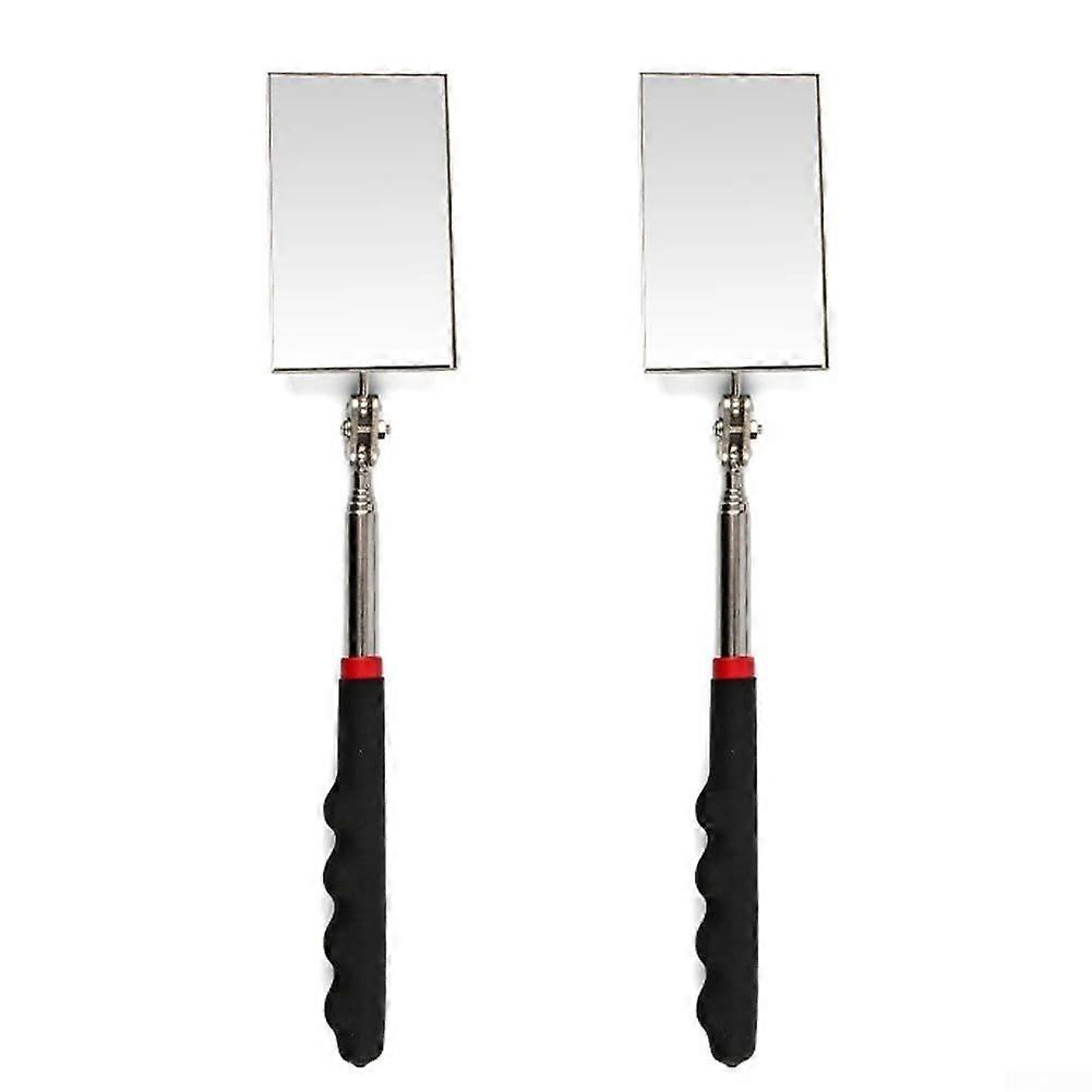 Telescopic Design Inspection Mirror, Compact Size, For Garage Or Toolbox Storage, Adjustable Length
