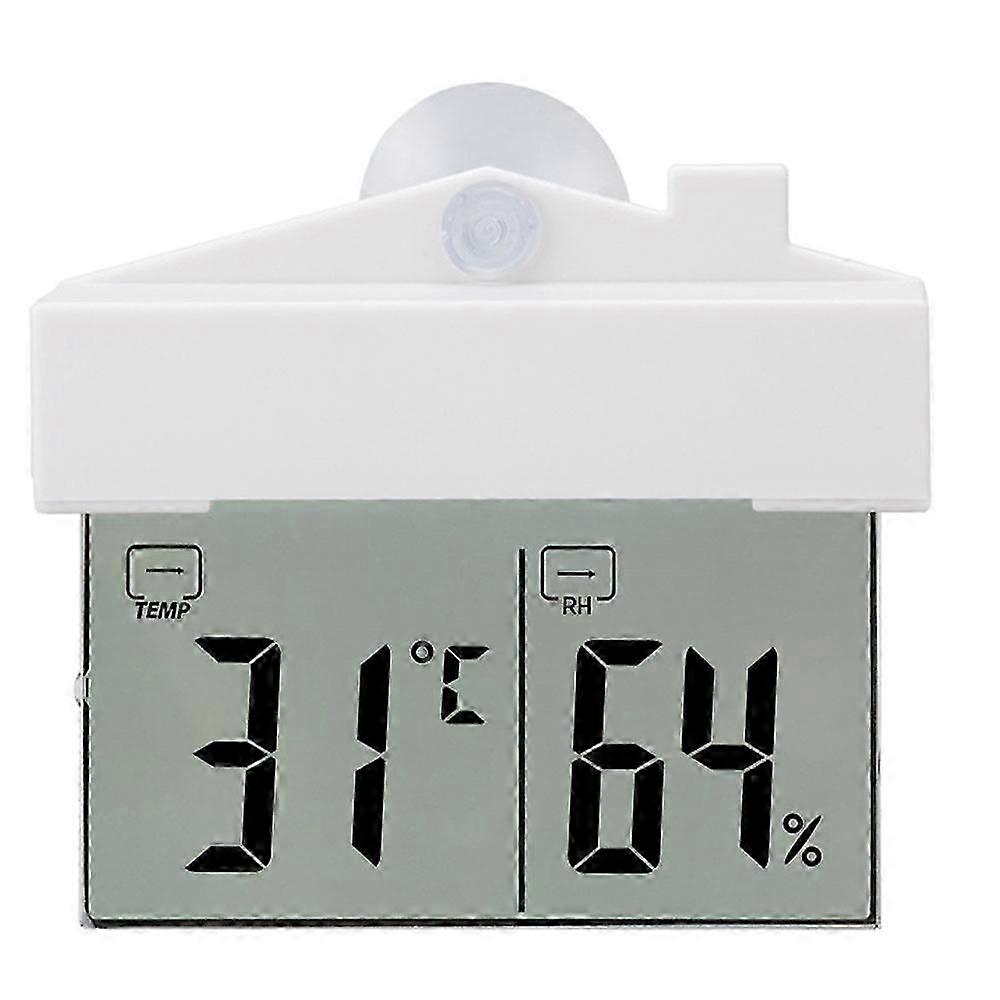 Detachable Bracket & Records MIN/MAX Temp & Auto Reset Digital Window Thermometer