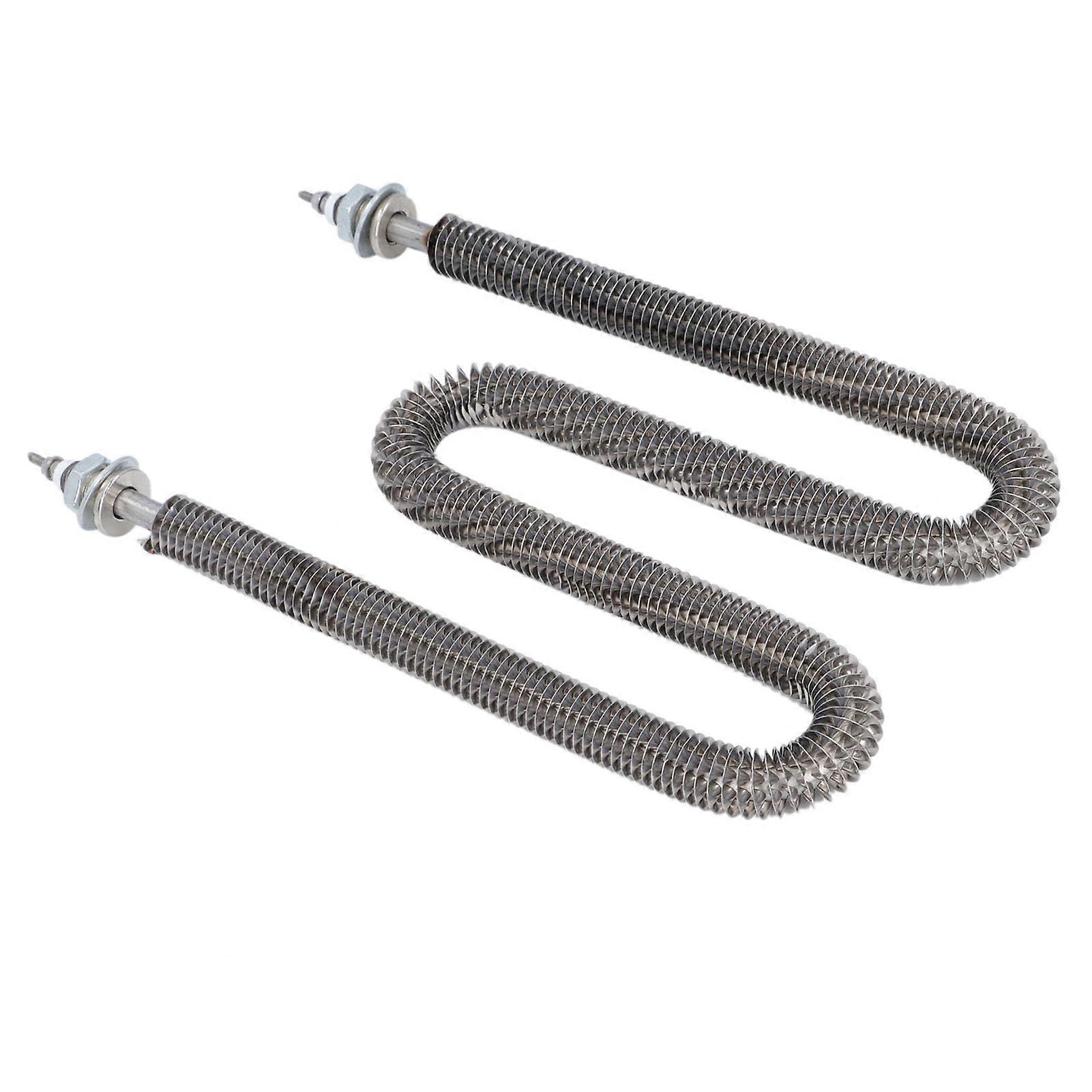 3500W Stainless Steel Heating Tube, W Type, 6.7-In Center Distance, Electric Heating Element For Ovens, M18 X 25 Thread