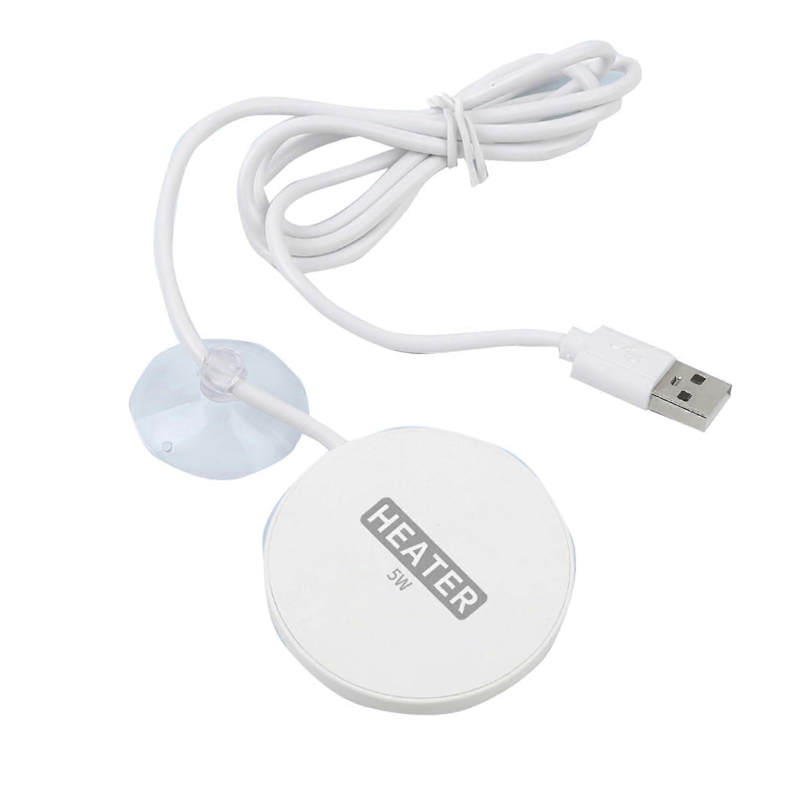 USB Aquarium Heater Rod with Low Voltage Thermostat for Small Fish Tanks, 10W Mini Heating Stick