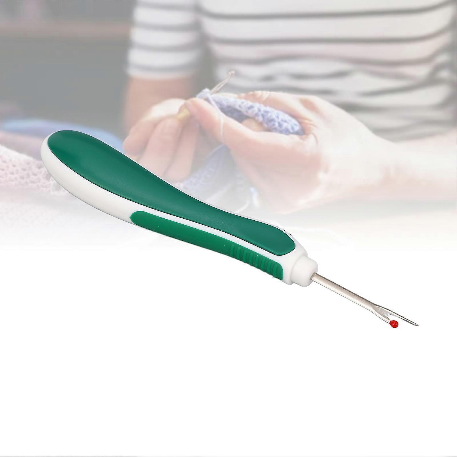 Ergonomic Silicone Handle Seam Ripper Green Thread Unpicker