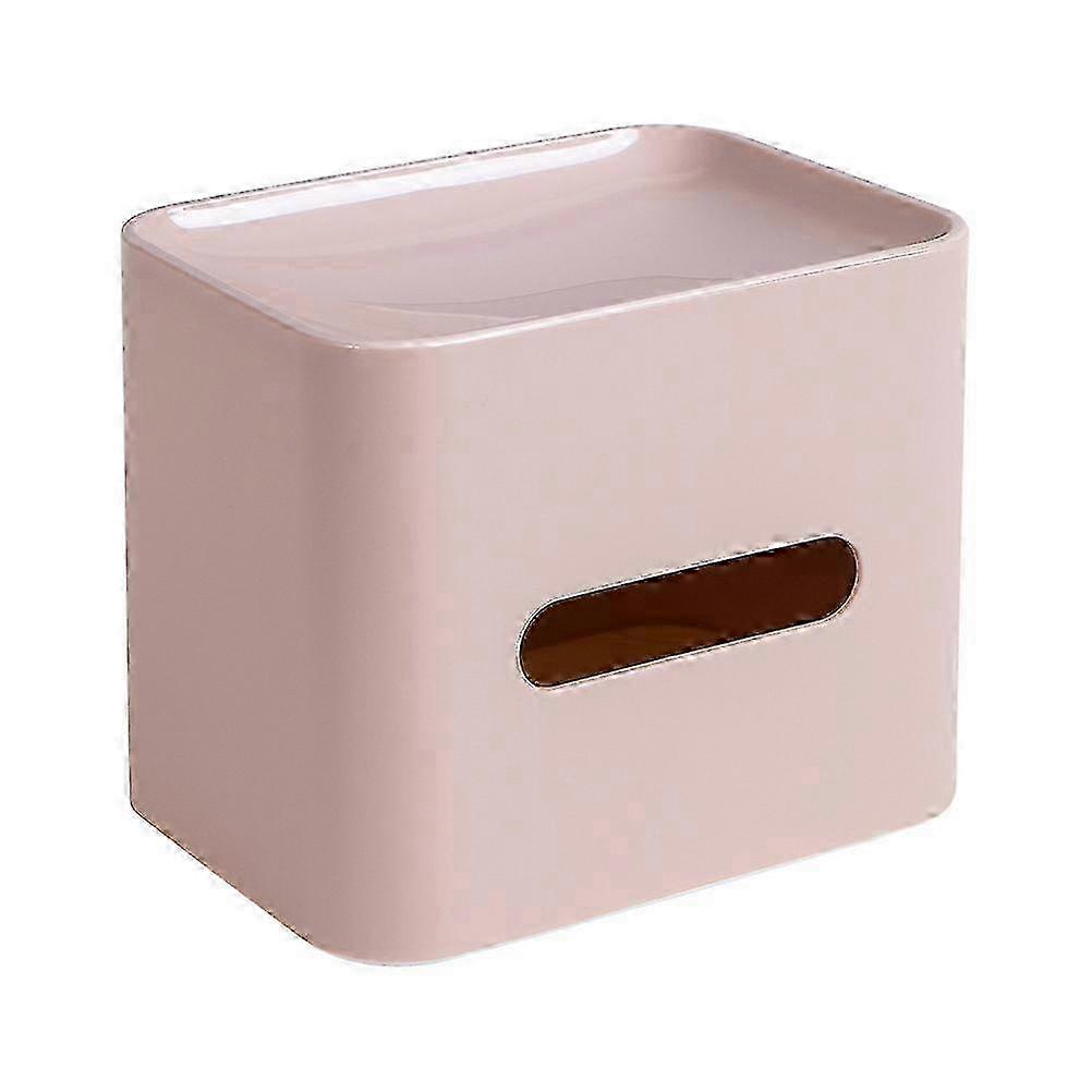 Modern Tissue Box Organizer for Home, Office or Bar - Simple Napkin Storage in Pink