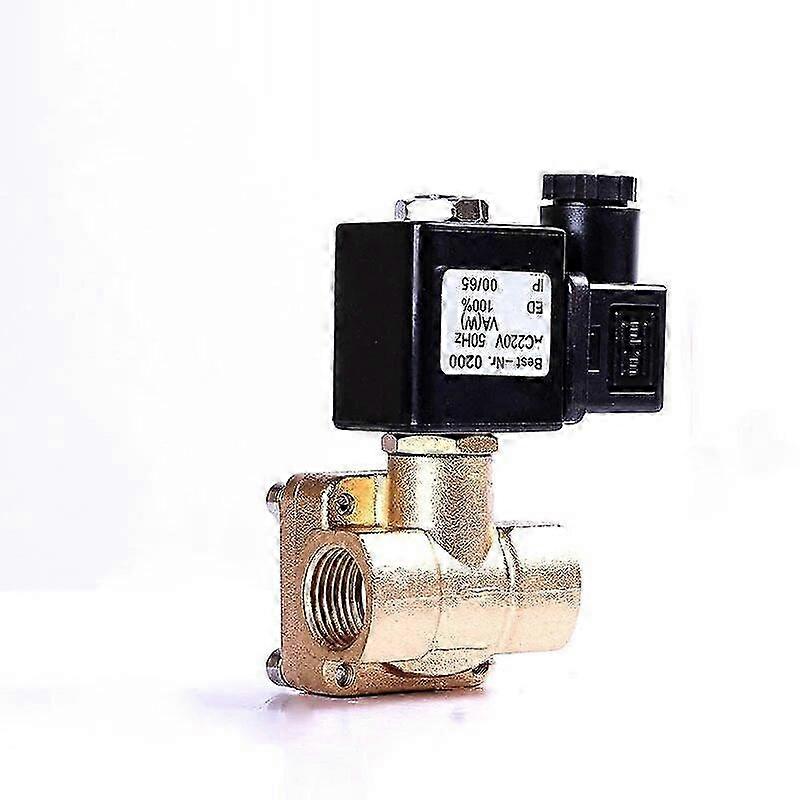 High-Pressure Solenoid Valve, Brass, 16 Bar, 3-4 Way, Normally Closed, 110V/24V/12V