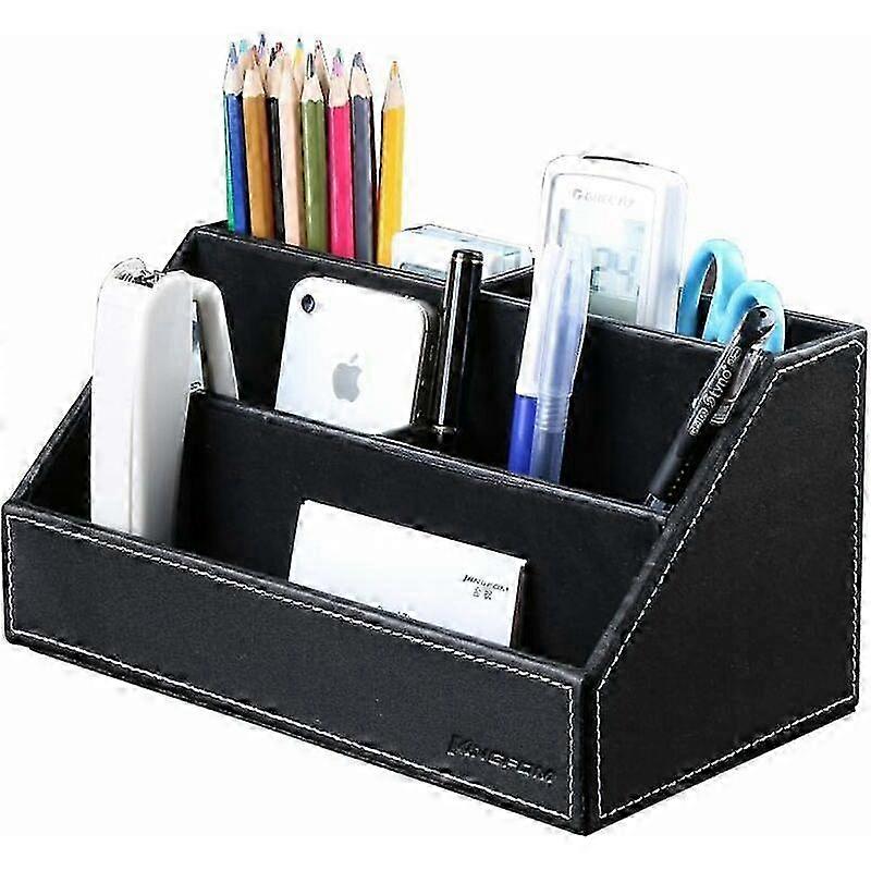 Multifunctional Compartments Desk Organizer (Black)