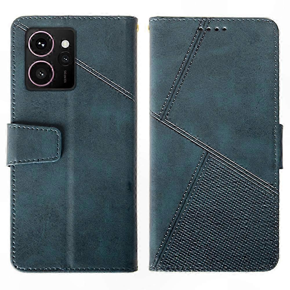 Leather Wallet Case with Stand and Calf Texture for Phone Protection and Storage Solution