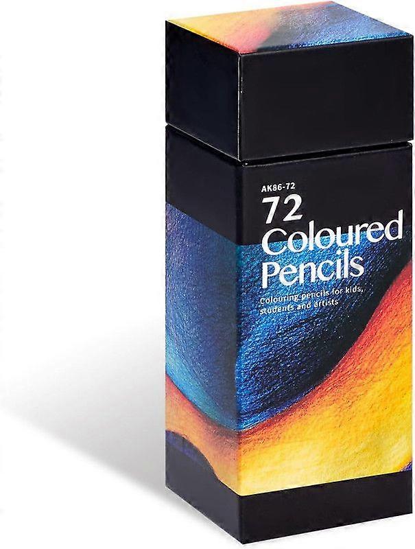 72 Colored Pencils - Soft Core, Oil-Based Drawing Pencils for Coloring Books, Pre-Sharpened Art Supplies for Drawing, Sketching & Blending