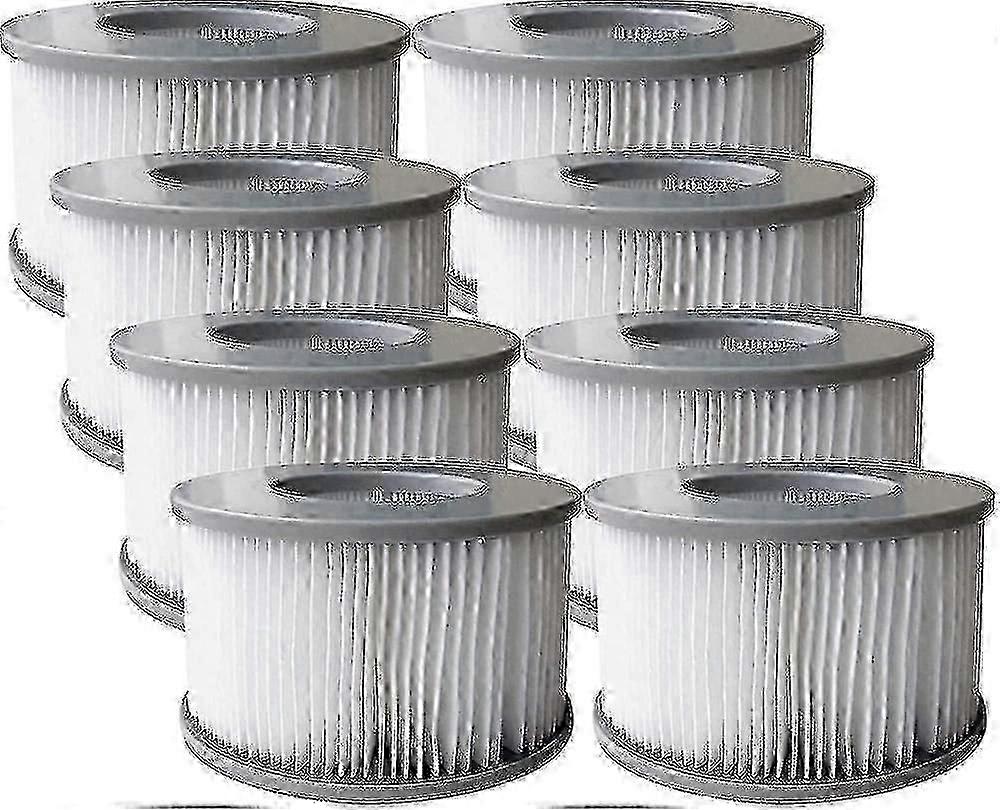 8 Pack Replacement Filter Cartridges For Mspa Inflatable Pool Jacuzzi
