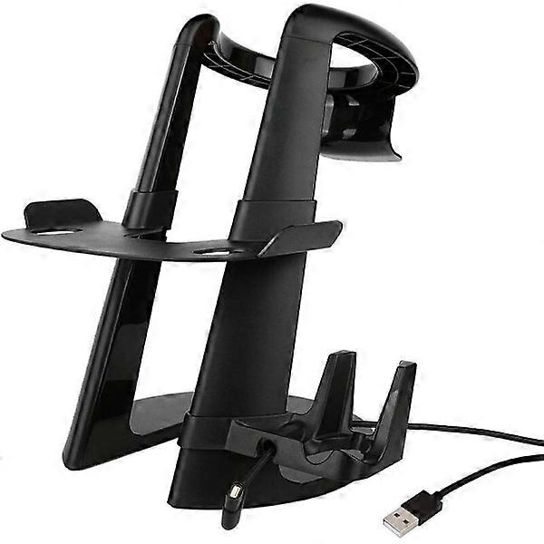 AMVR VR Stand 3D Virtual Reality Headset Glasses Display Stand, VR Headset Station with USB Cable