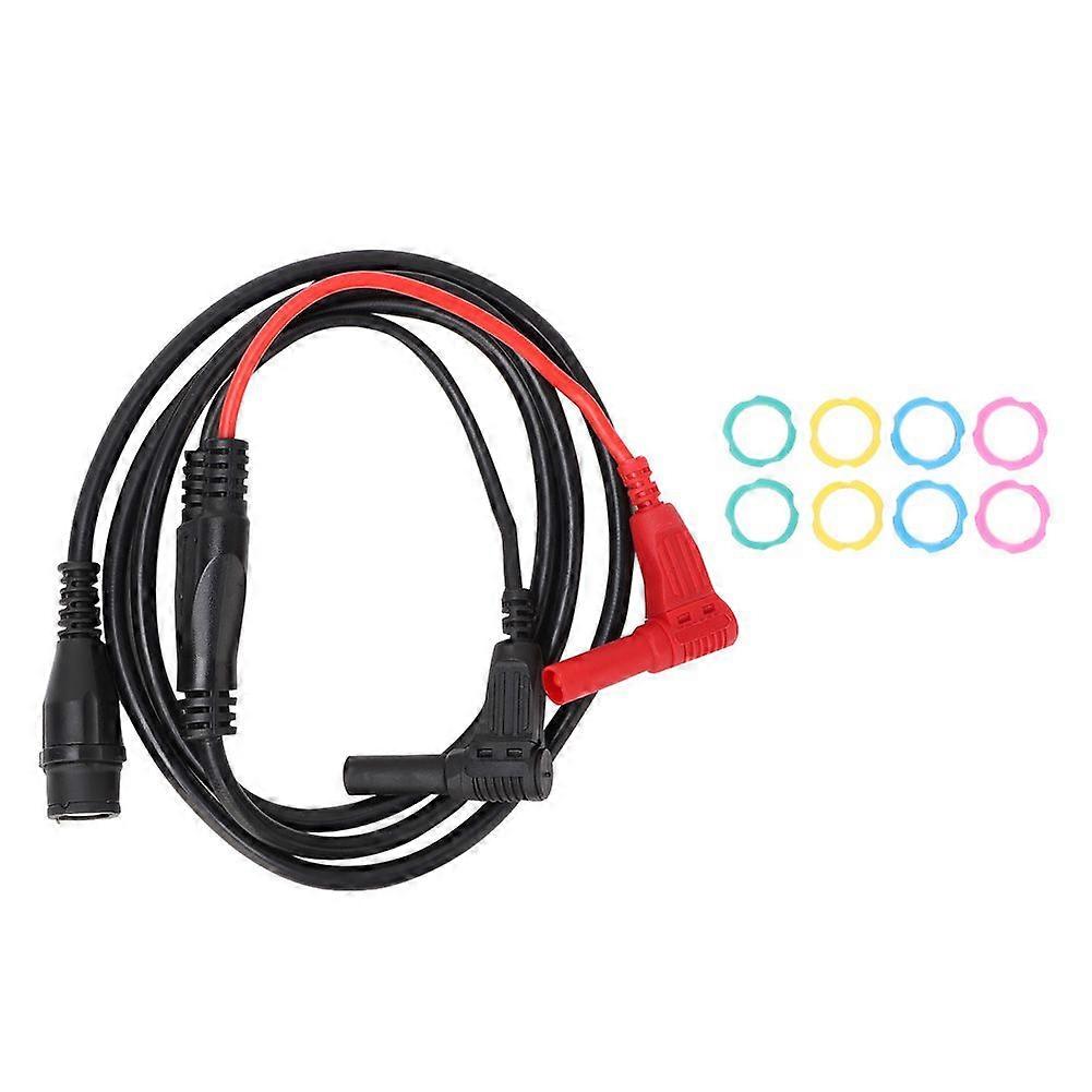 P1207 BNC Male Plug to Right Angle Banana Plug Coaxial Cable Oscilloscope Test Lead 100cm