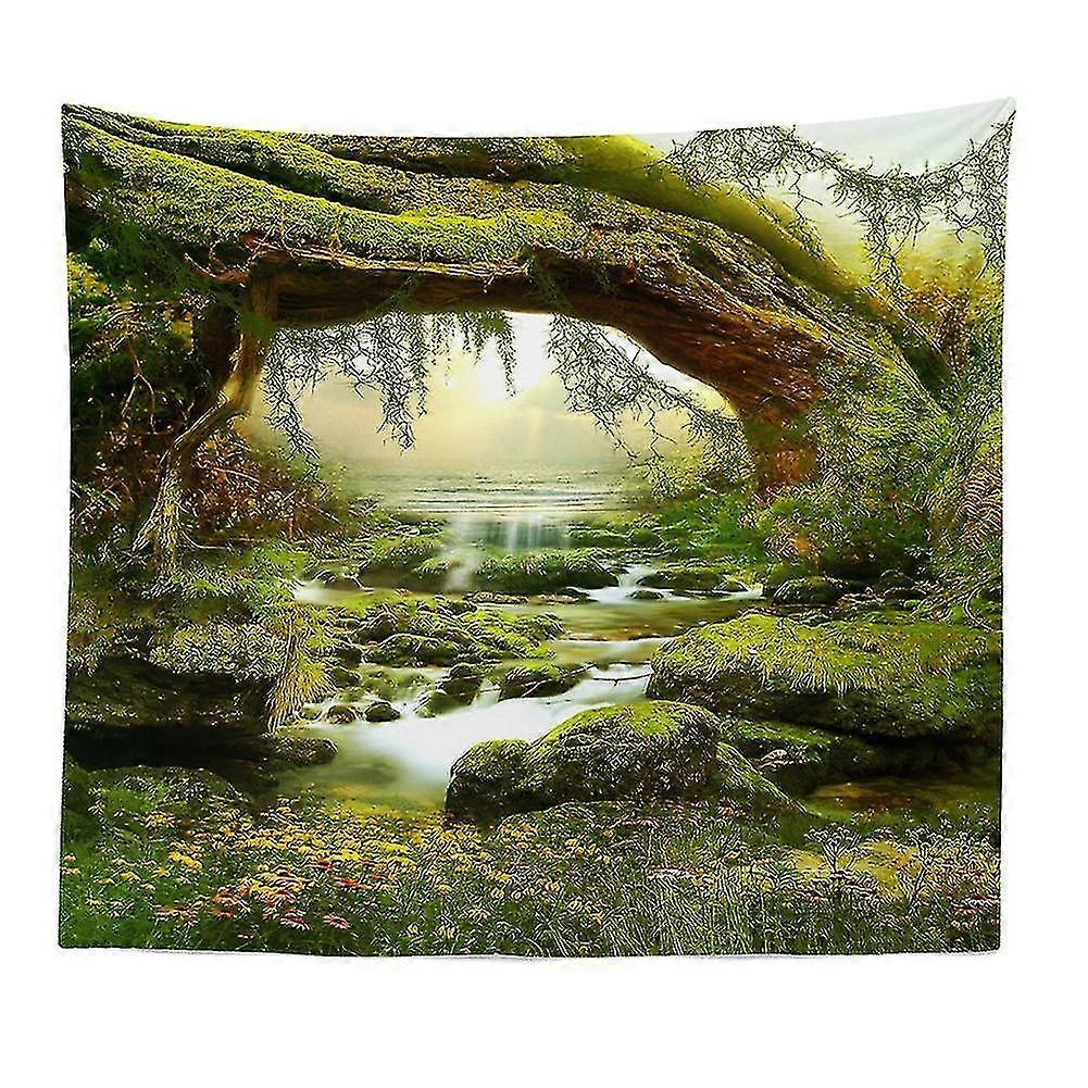 Nature Green Forest Tapestry Mystical Forest Shawl Bedroom Decor La...