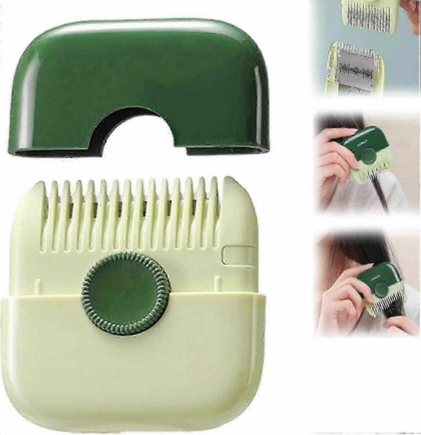 2-in-1 Hair Trimmer and Clipper Comb for Trimming and Styling Hair, Multifunctional Bangs Cutting Tool