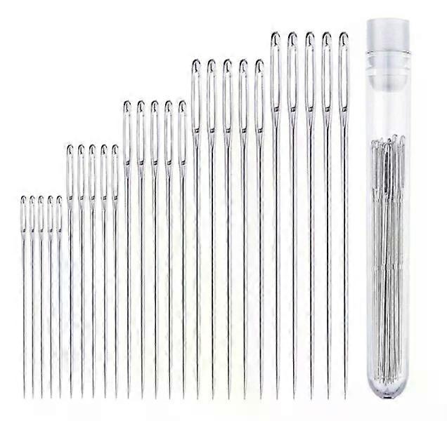 Large-eye sewing needles, various sizes, suitable for handicraft projects