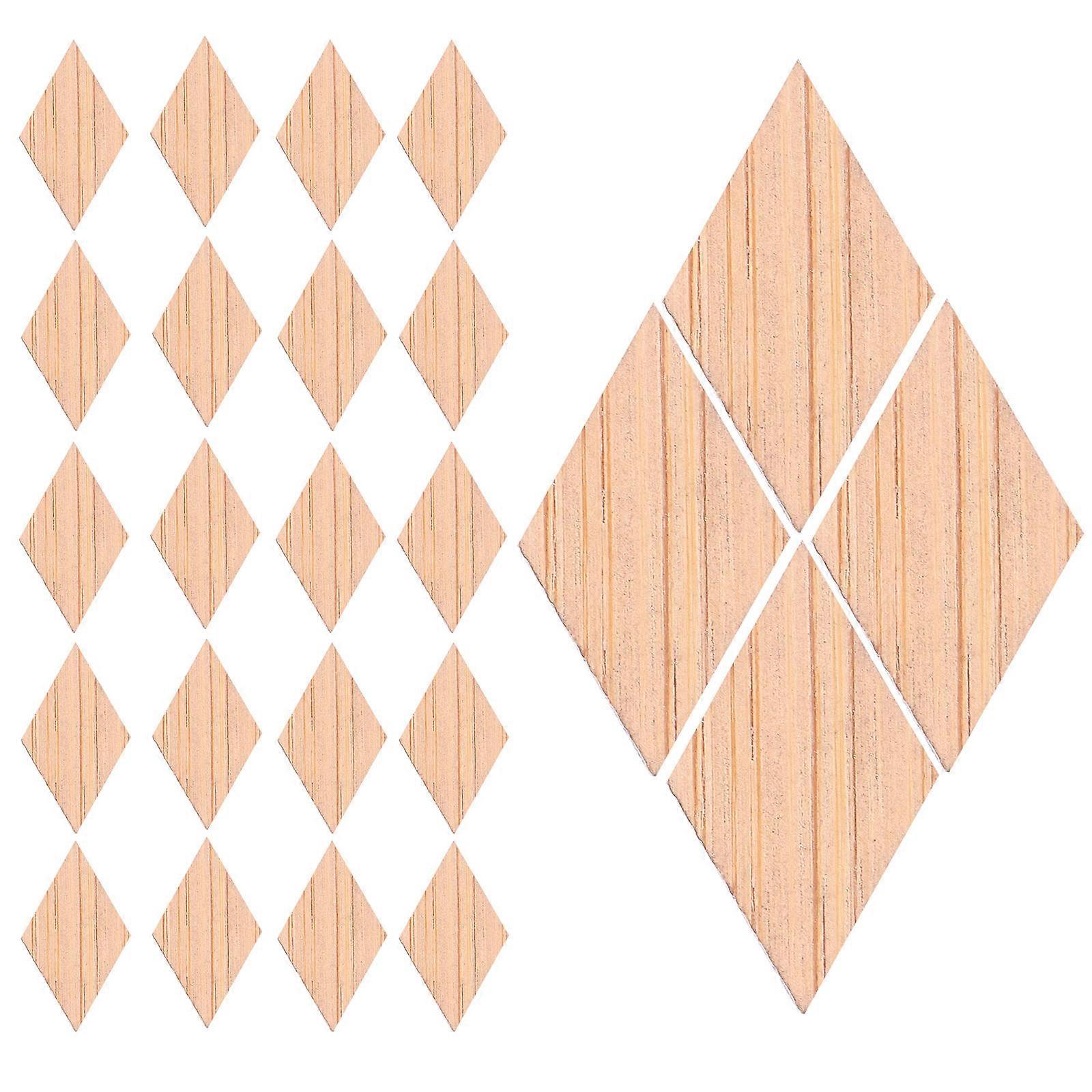 Miniature Flooring for Crafts with Stability and Durability Light Yellow Synthetic Material 72pcs