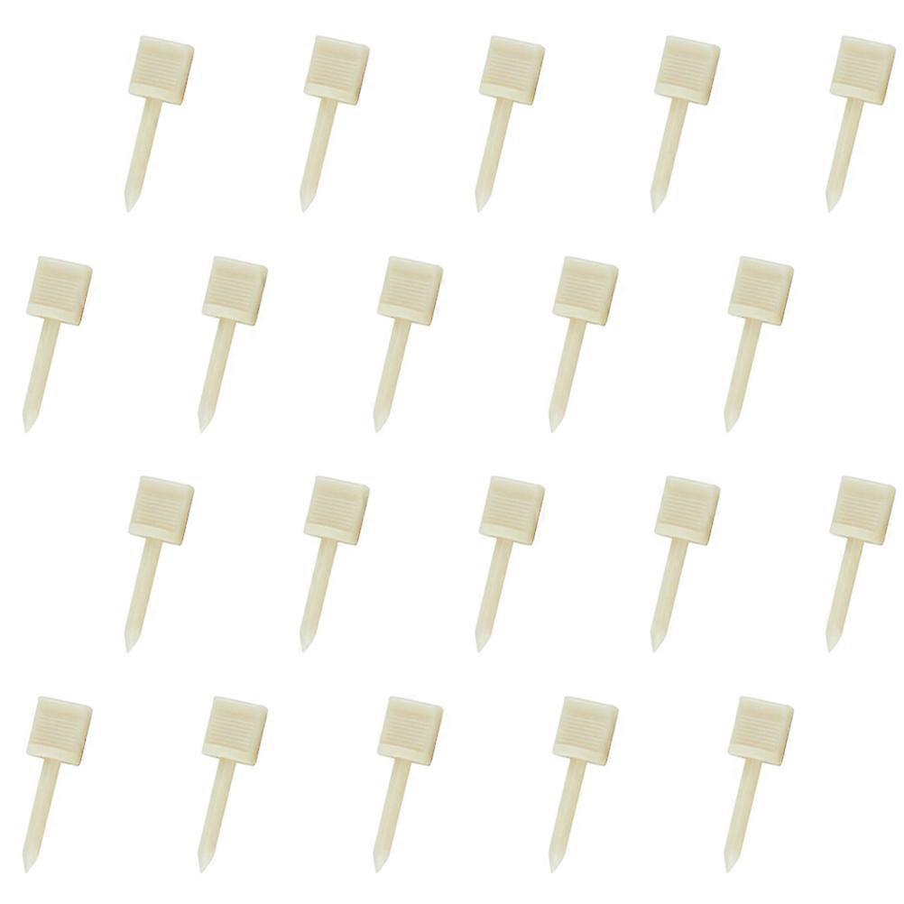 Target Nails Plastic Face Archery Nails for Professional Users White Nylon Fixing Target Paper 20Pcs